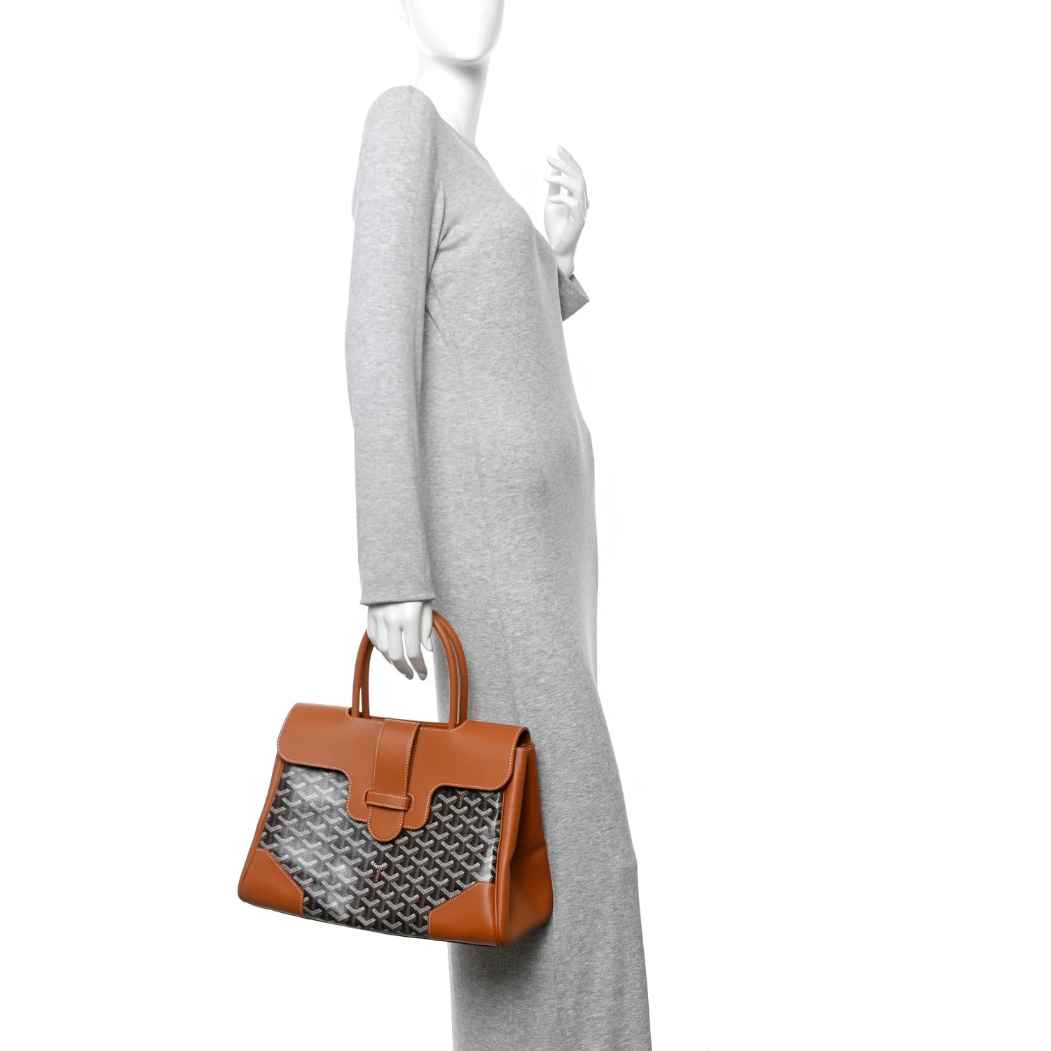Goyardine Saigon Tote Black Gold - Image 2