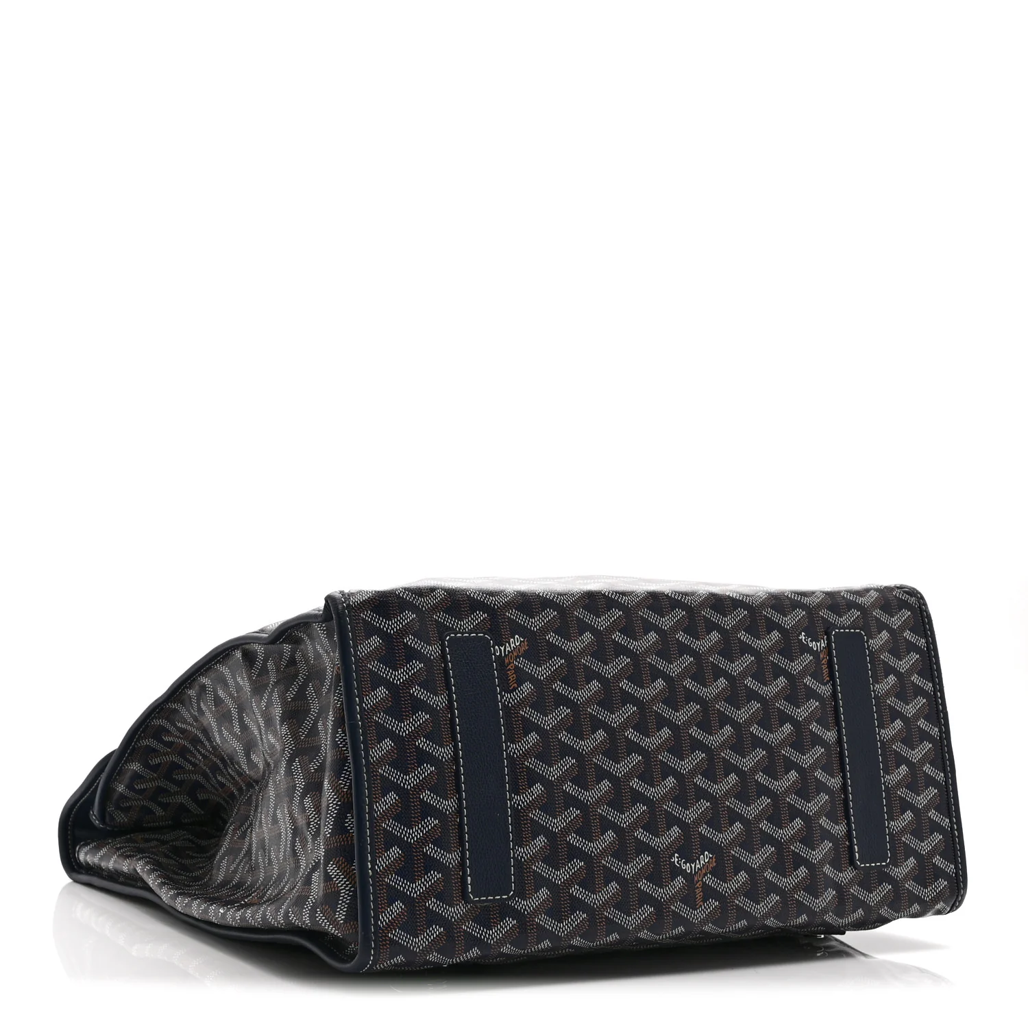 Goyardine Saint Leger Soft Briefcase Backpack Navy - Image 4