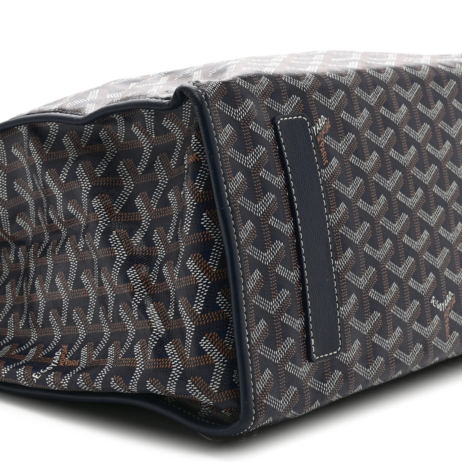 Goyardine Saint Leger Soft Briefcase Backpack Navy - Image 9