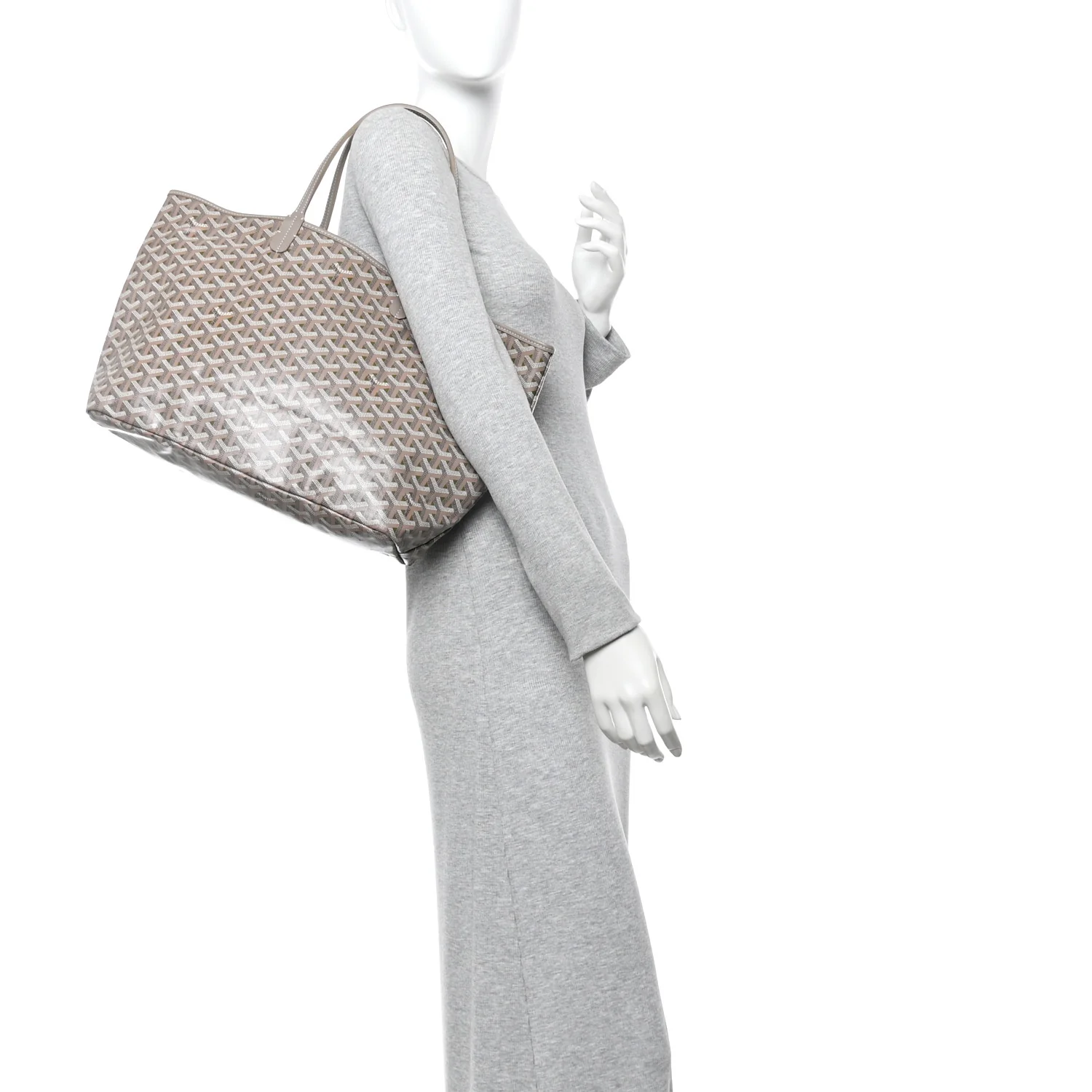 Goyardine Saint Louis Claire Voie PM Grege Khaki - Image 2