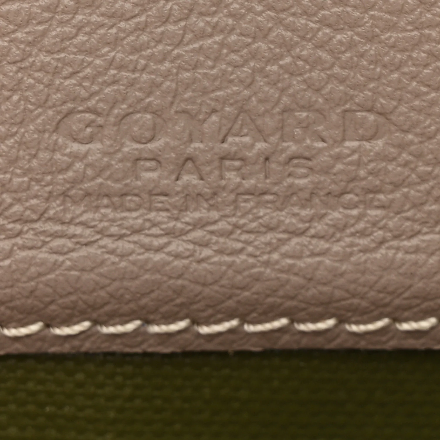 Goyardine Saint Louis Claire Voie PM Grege Khaki - Image 7