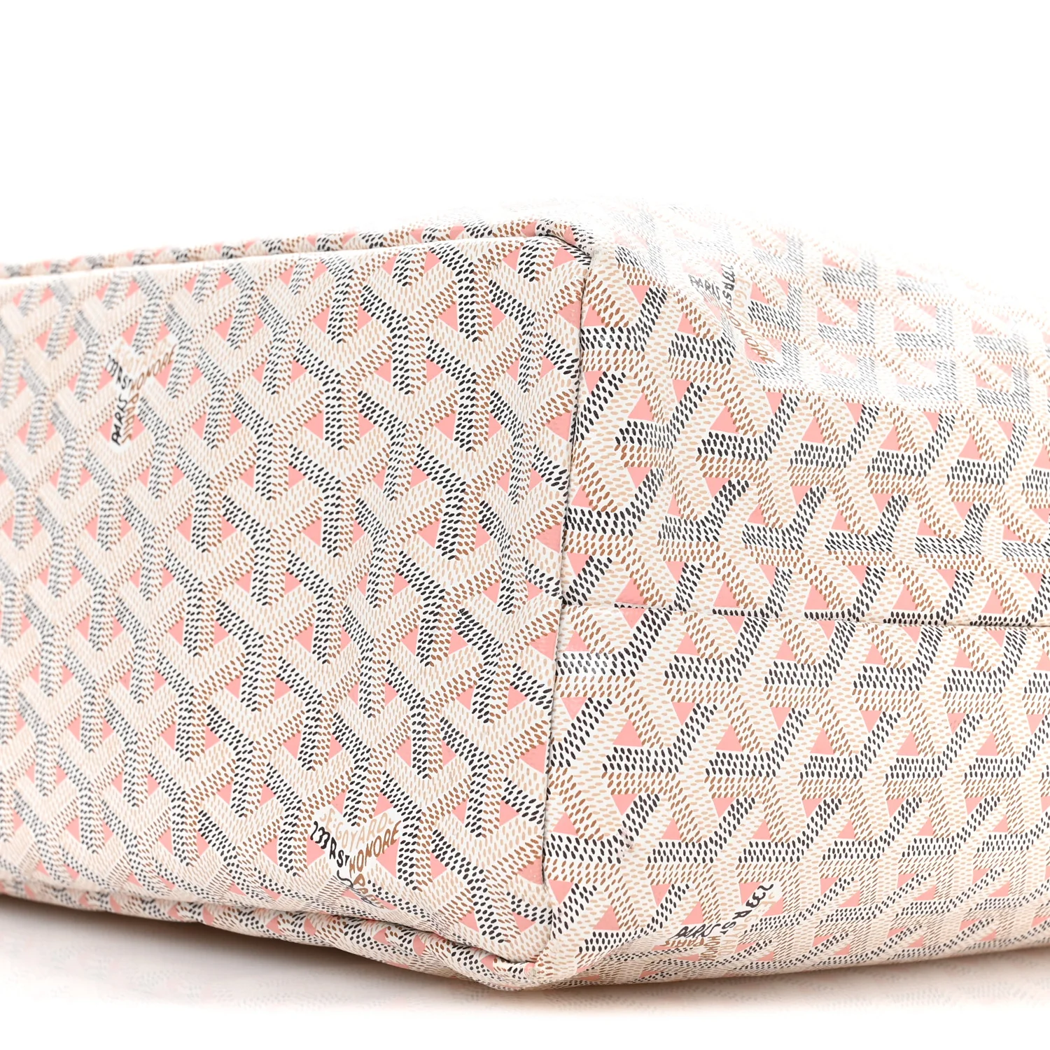 Goyardine Saint Louis Claire Voie PM White Pink - Image 10