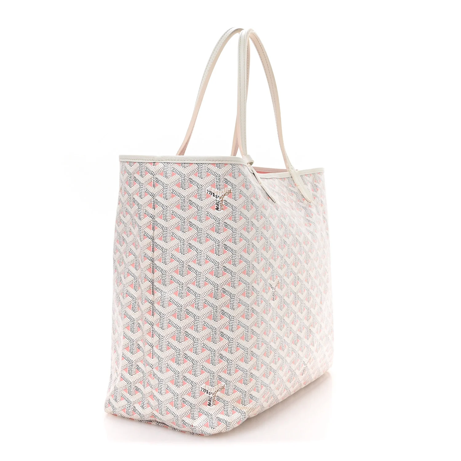 Goyardine Saint Louis Claire Voie PM White Pink - Image 4