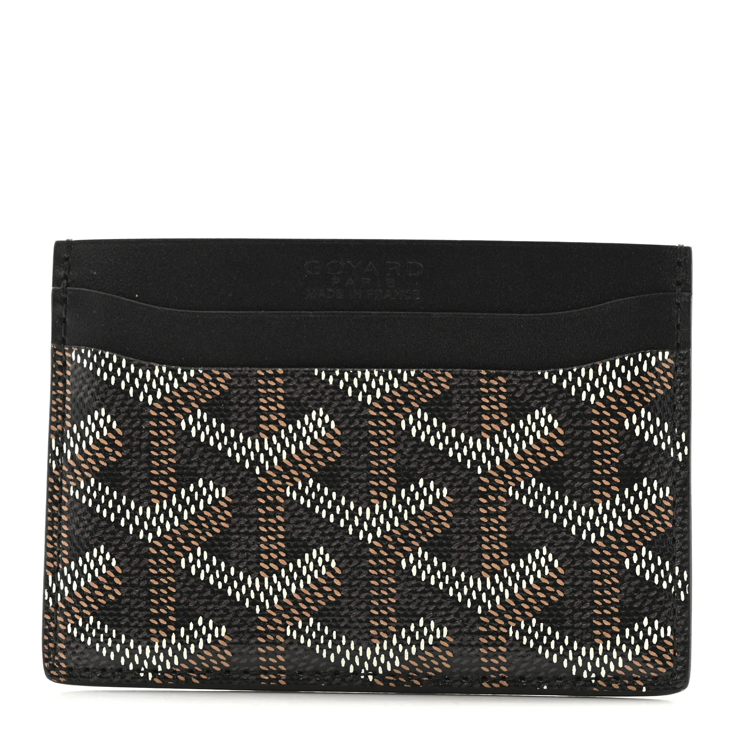 Goyardine Saint Sulpice Card Holder Black