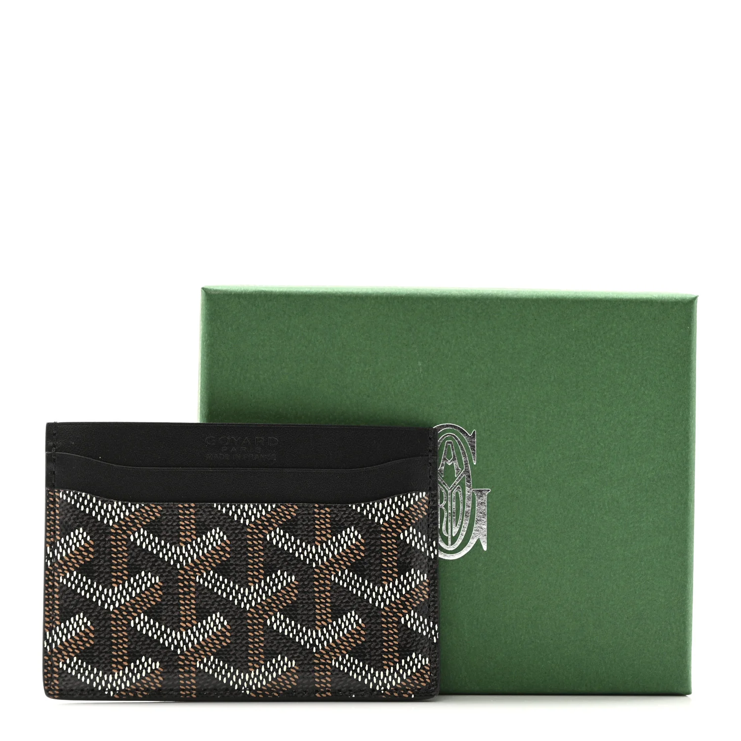 Goyardine Saint Sulpice Card Holder Black - Image 7