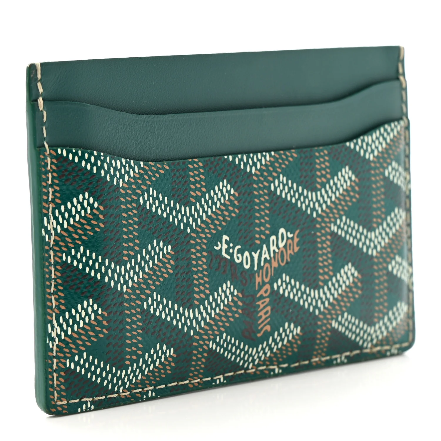 Goyardine Saint Sulpice Card Holder Green - Image 3