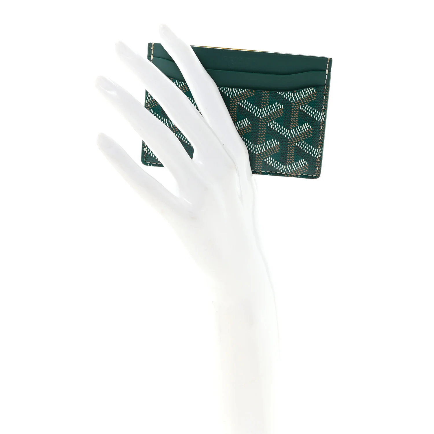 Goyardine Saint Sulpice Card Holder Green - Image 2