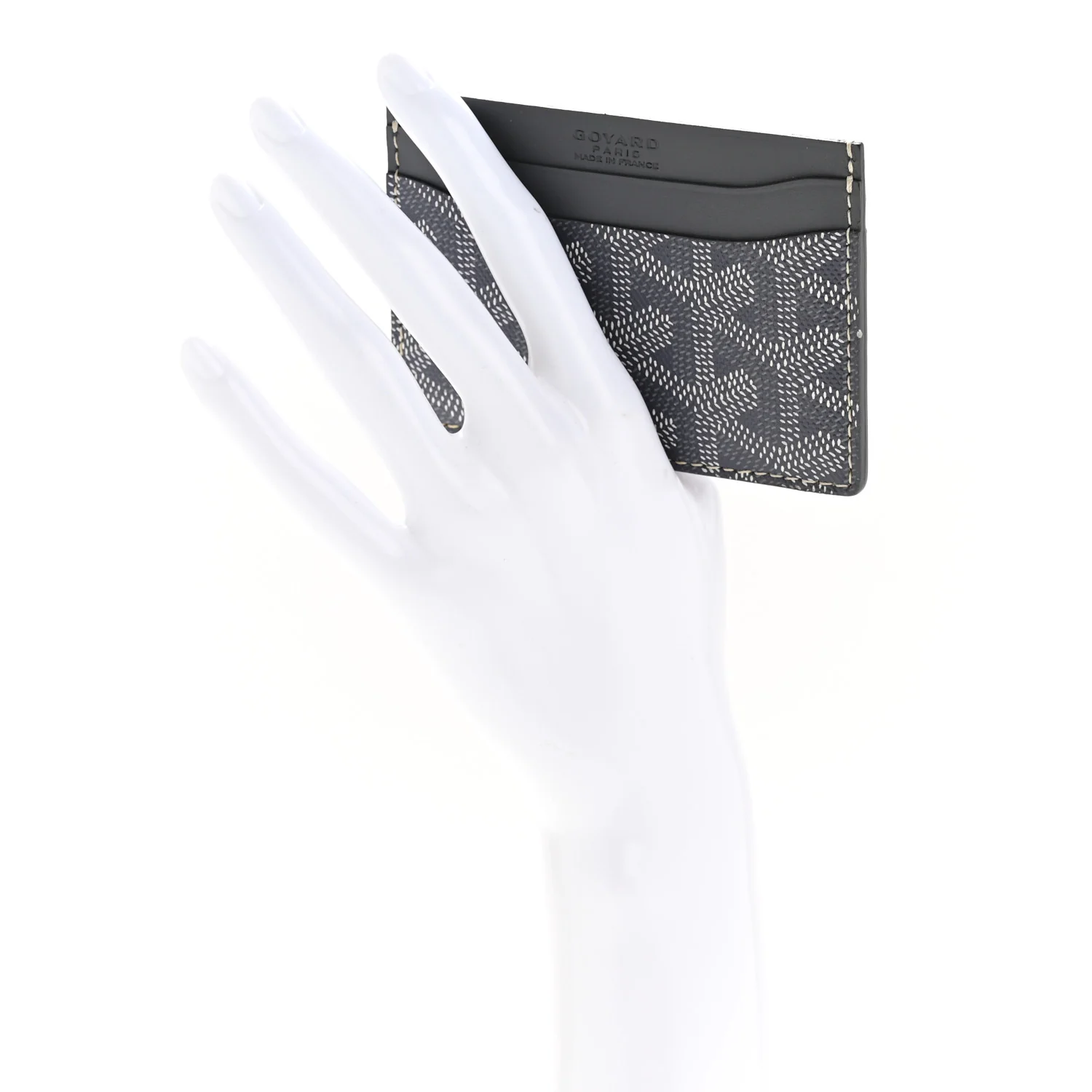 Goyardine Saint Sulpice Card Holder Grey - Image 3