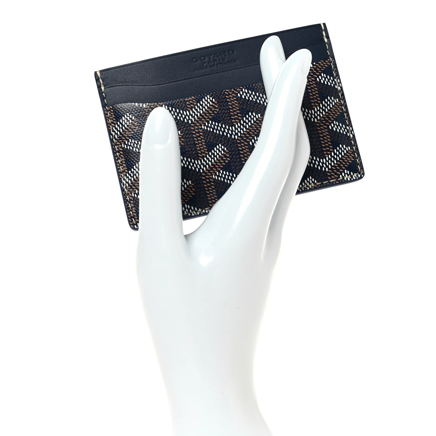 Goyardine Saint Sulpice Card Holder Navy - Image 2