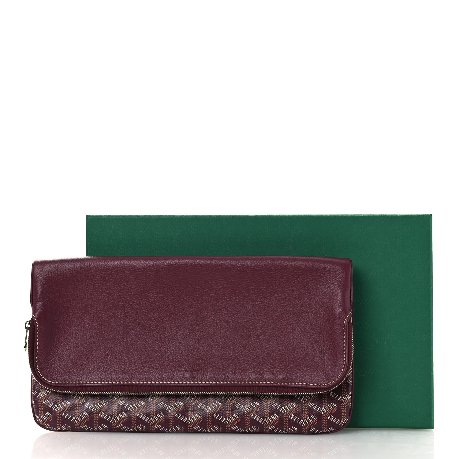 Goyardine Sainte Marie Soft Clutch Bordeaux - Image 11