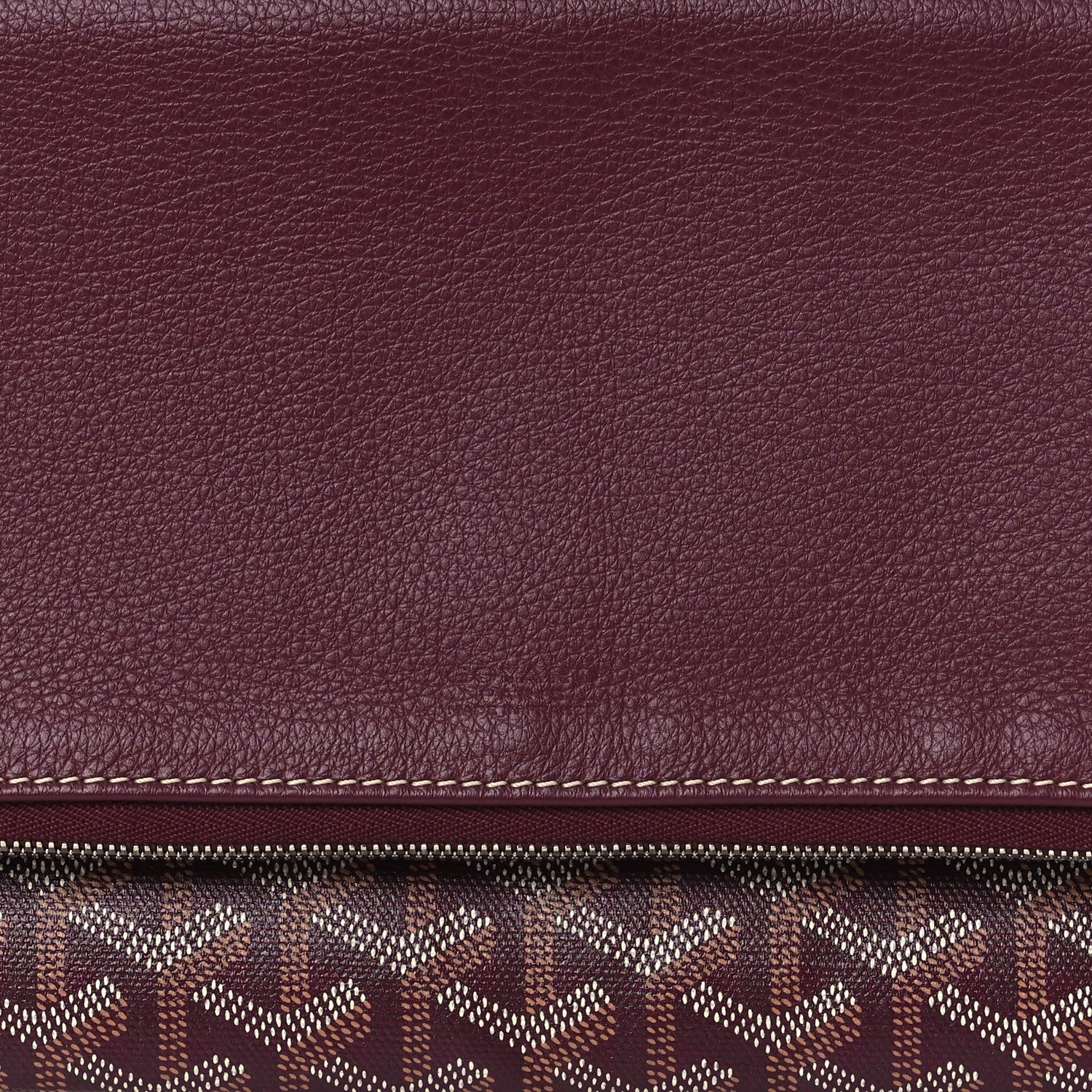 Goyardine Sainte Marie Soft Clutch Bordeaux - Image 7
