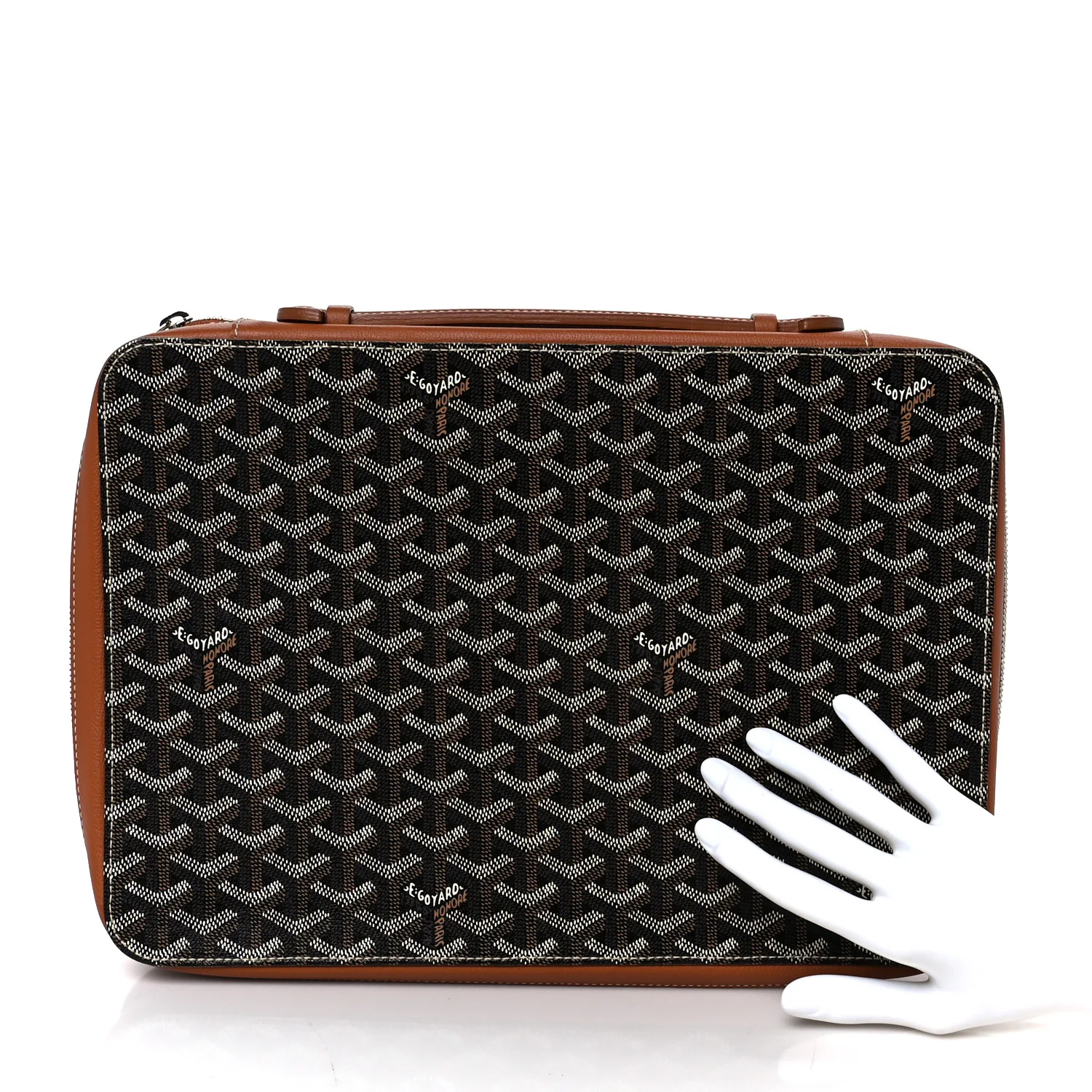 Goyardine Universal Companion Portfolio Black Gold - Image 2
