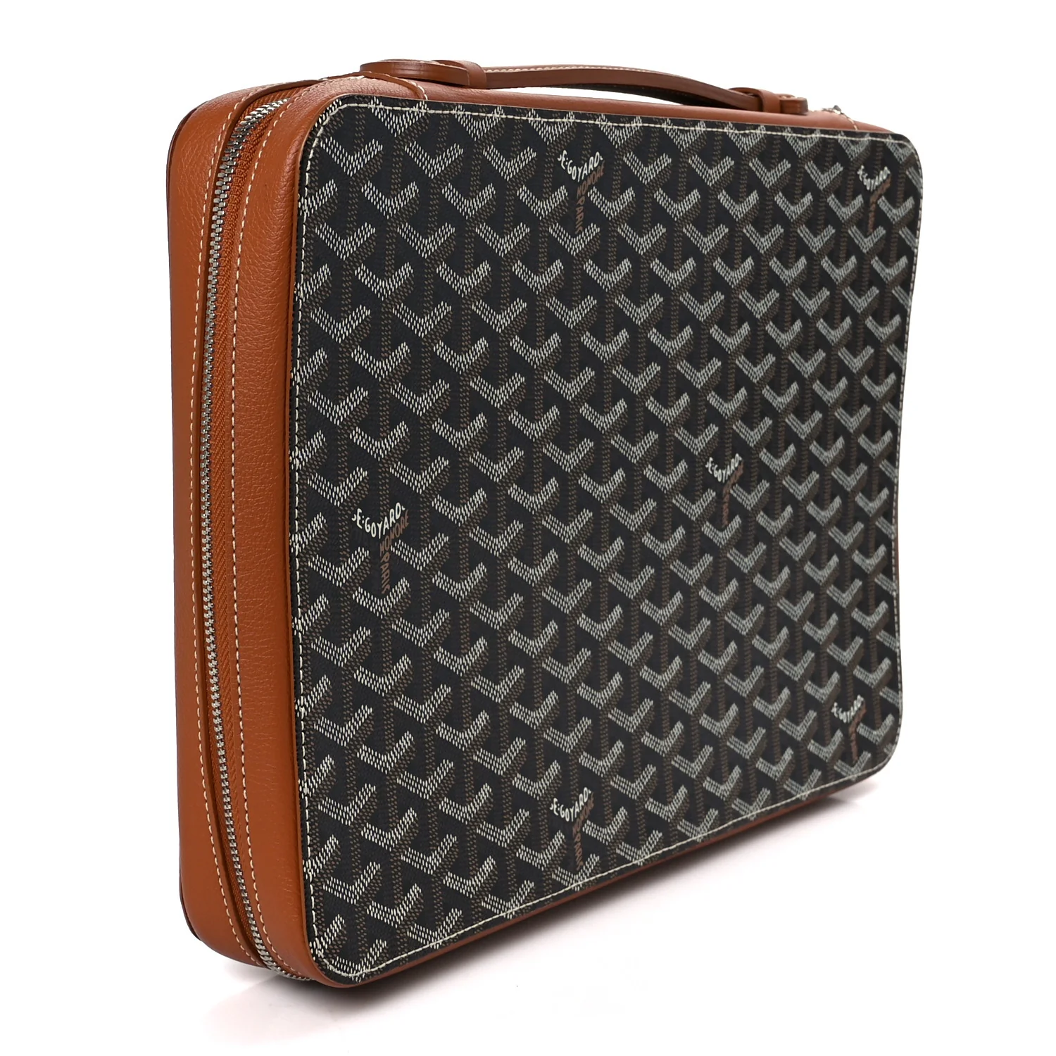 Goyardine Universal Companion Portfolio Black Gold - Image 3