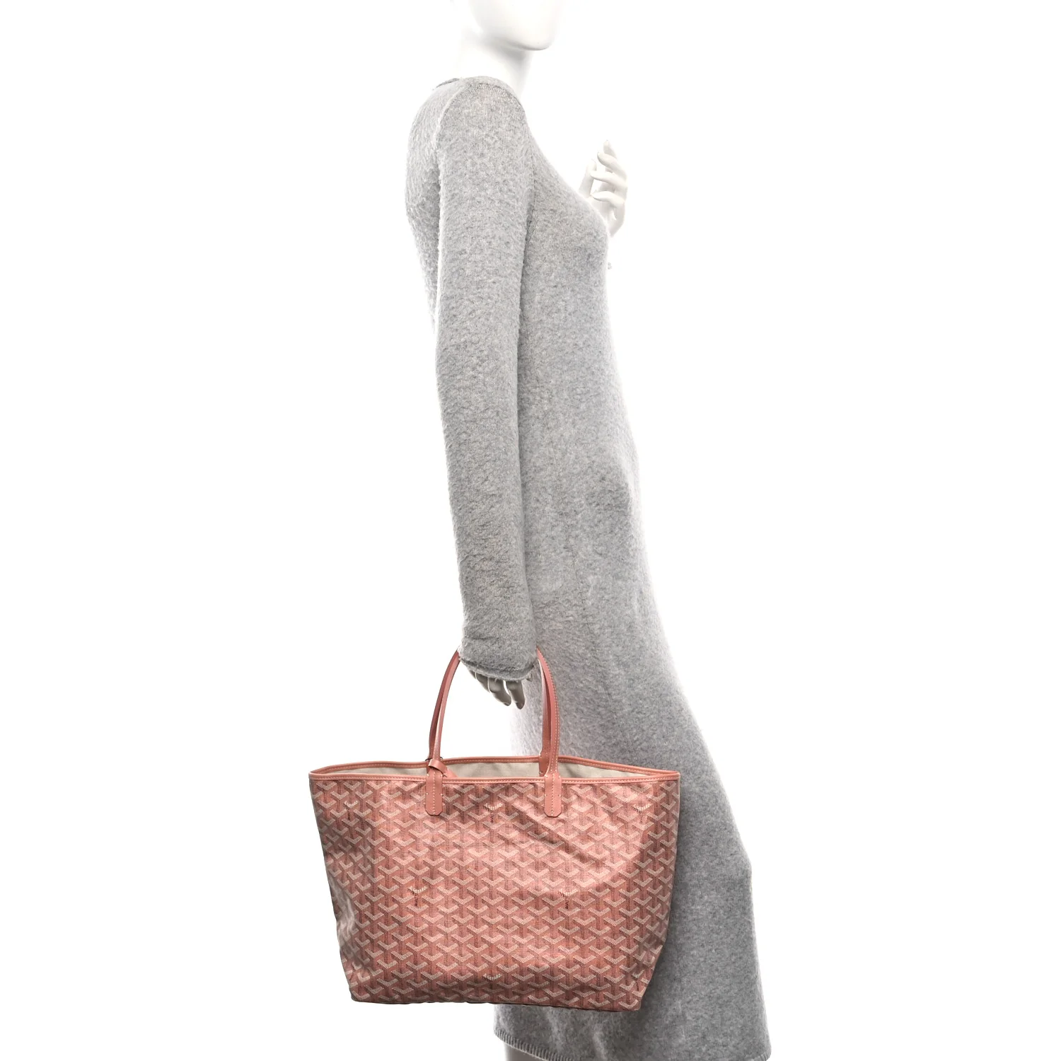 Iridescent Goyardine Saint Louis PM Pearly Coral - Image 2