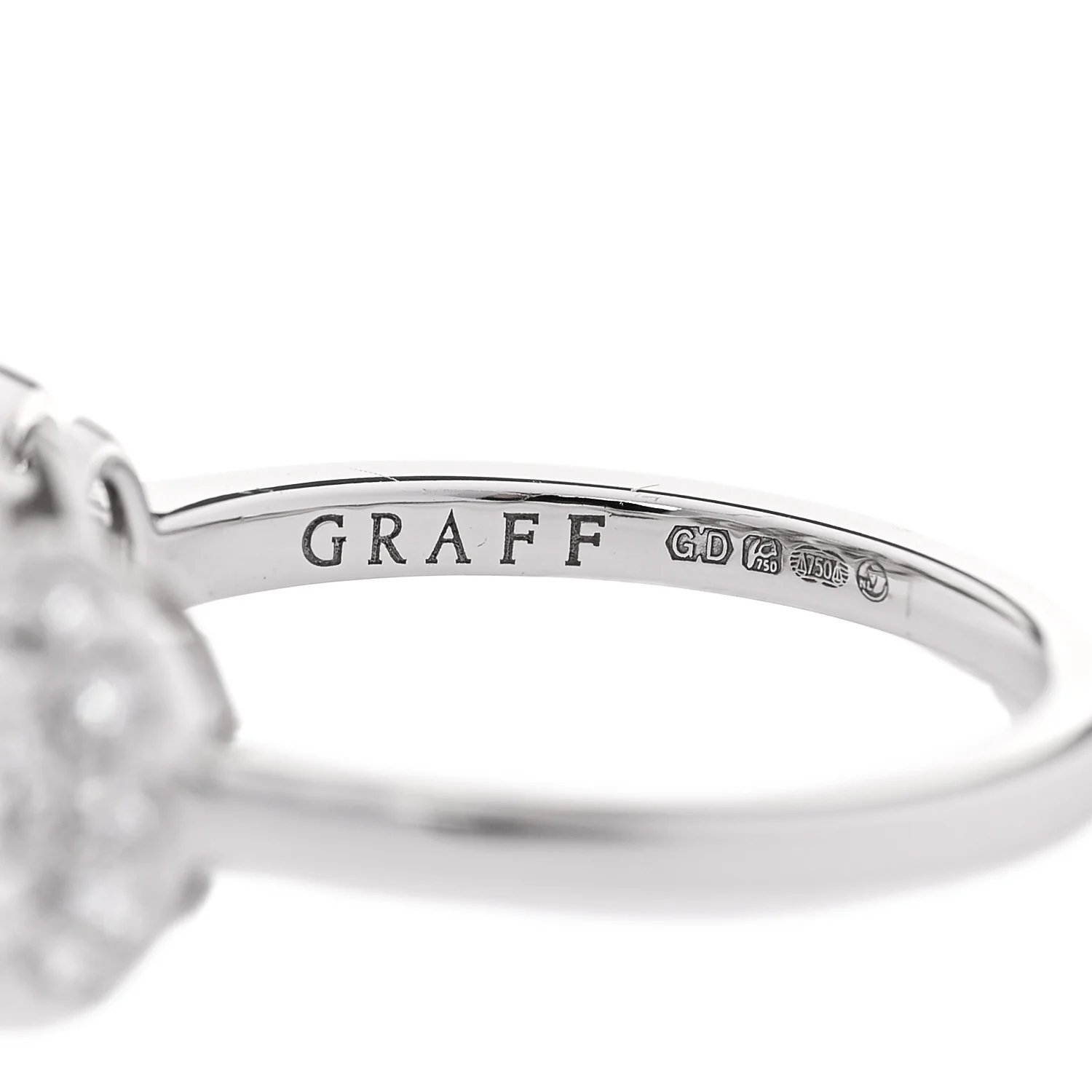 18K White Gold Diamond 1.49ctw Icon Three Stone Oval Engagement Ring 50 5.5 - Image 4