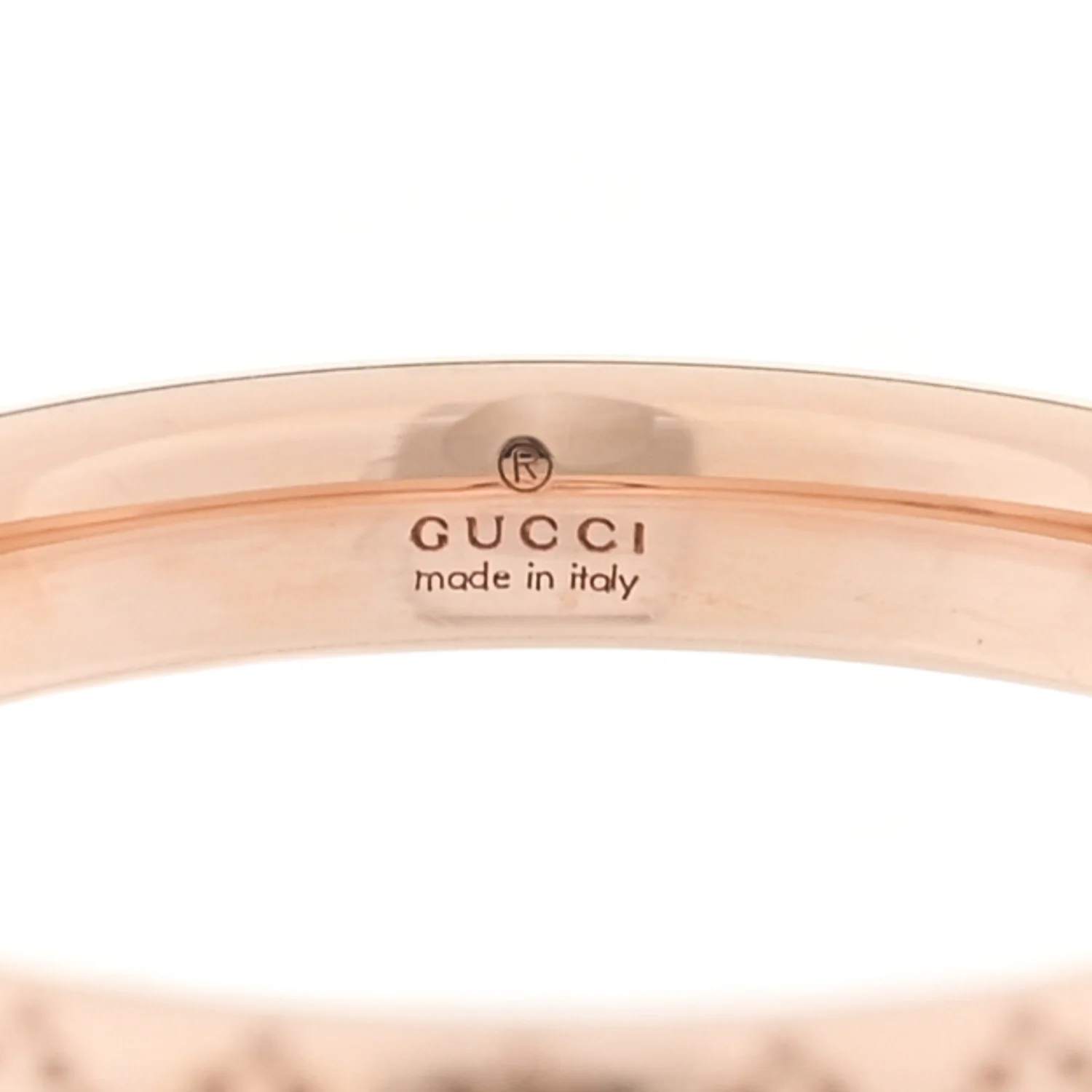 18K Rose Gold Diamantissima Band Ring 50 5.25 - Image 4