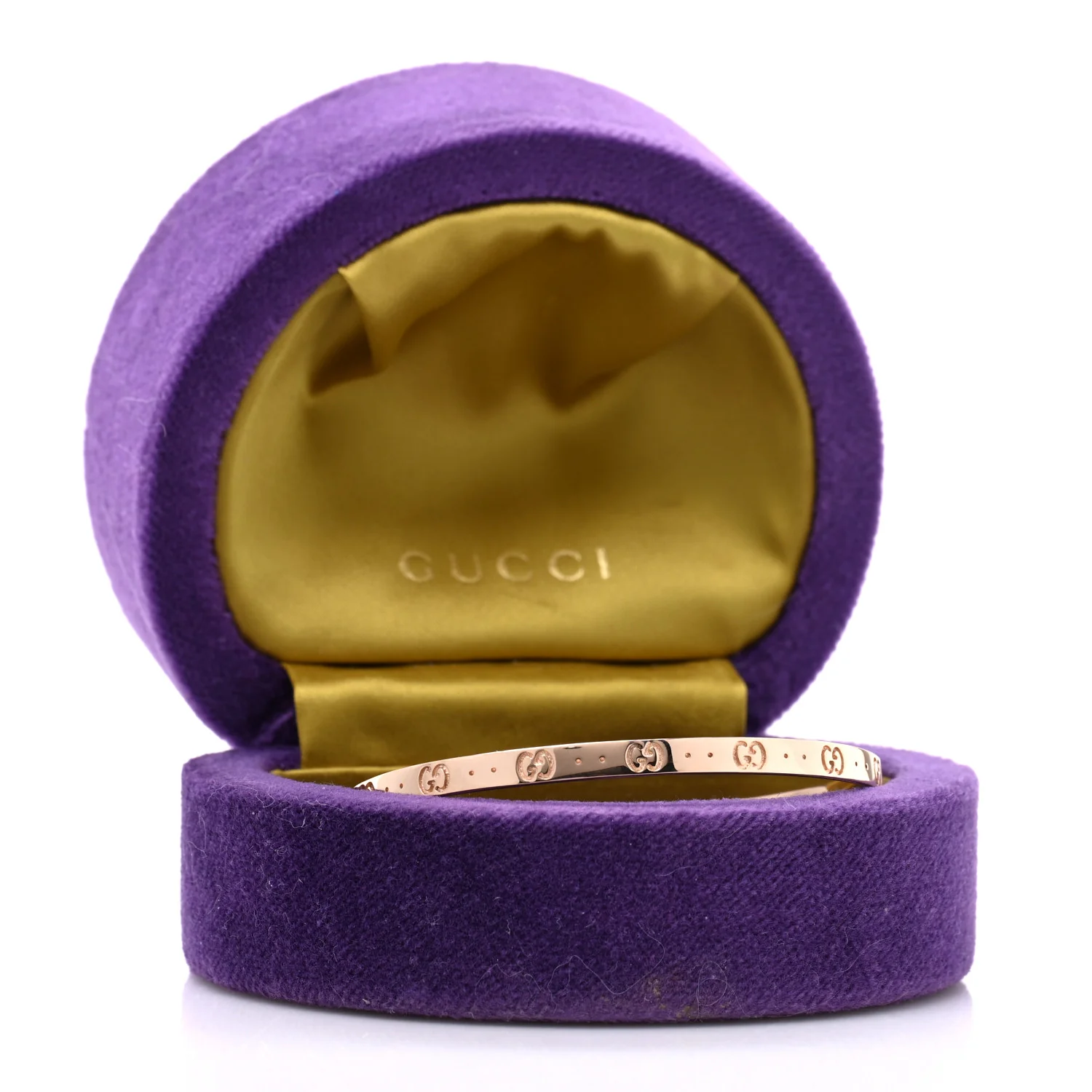 18K Rose Gold Icon Cuff Bracelet - Image 4