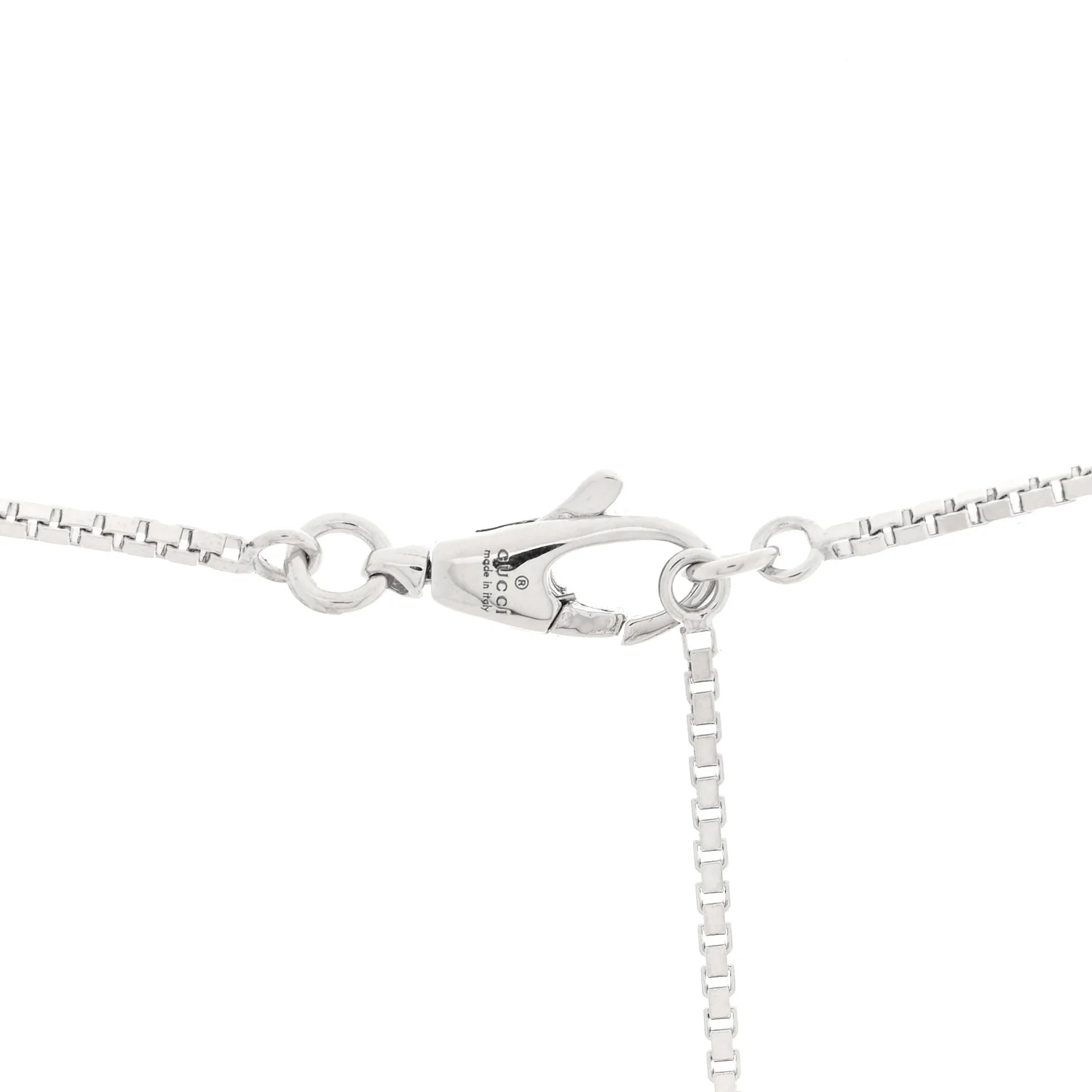 18K White Gold Pink Tourmaline Link to Love Bar Necklace - Image 4