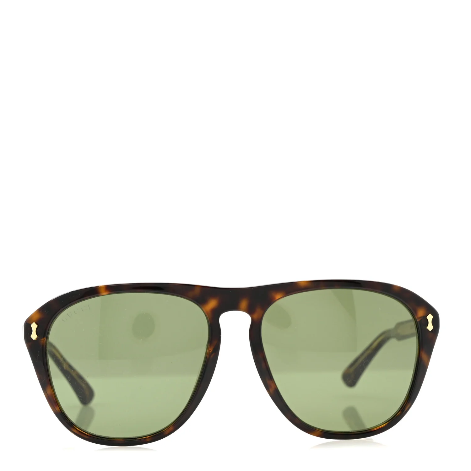 Acetate Aviator Sunglasses GG0128S Tortoise - Image 2