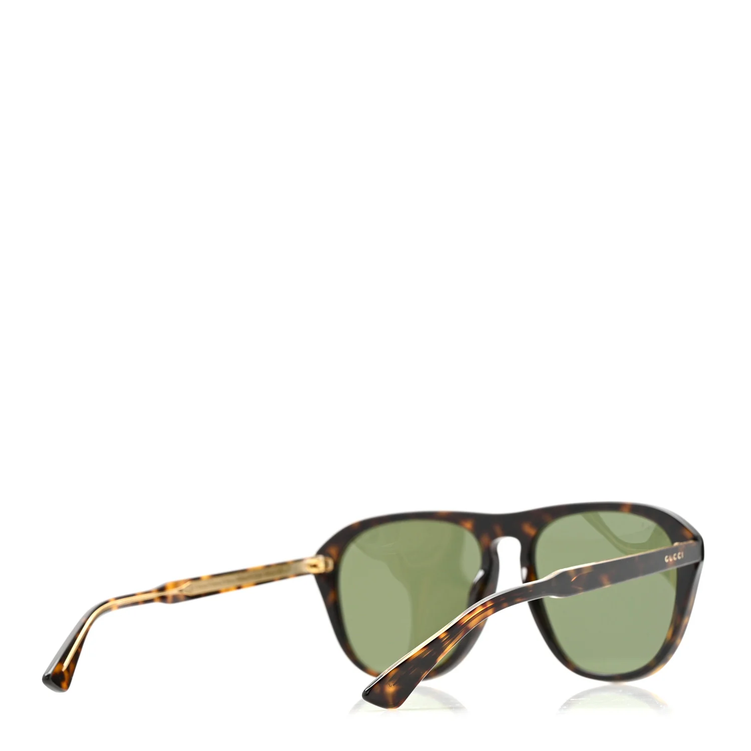 Acetate Aviator Sunglasses GG0128S Tortoise - Image 4