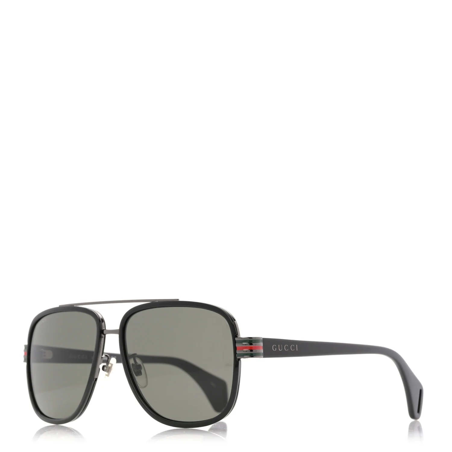 Acetate Aviator Sunglasses GG0448S Black