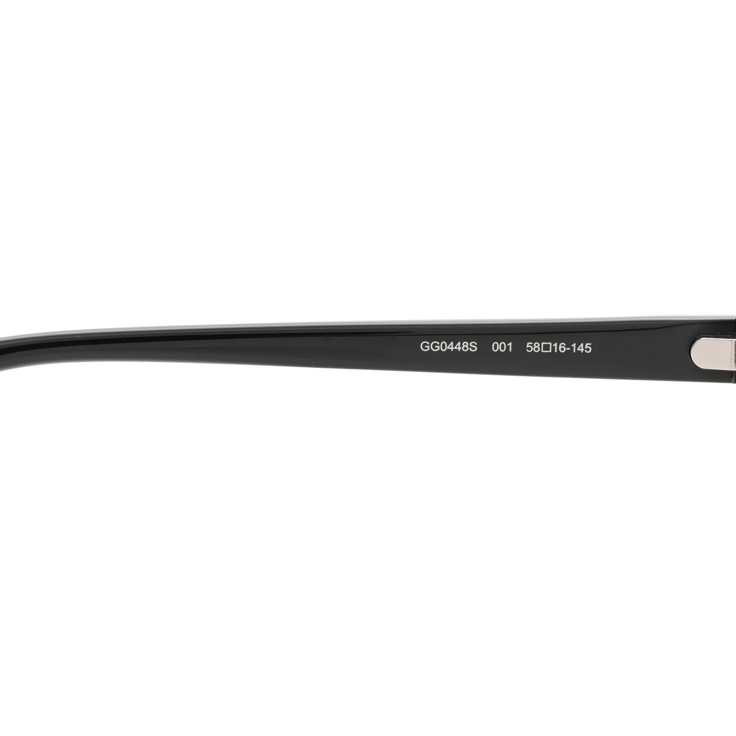 Acetate Aviator Sunglasses GG0448S Black - Image 6