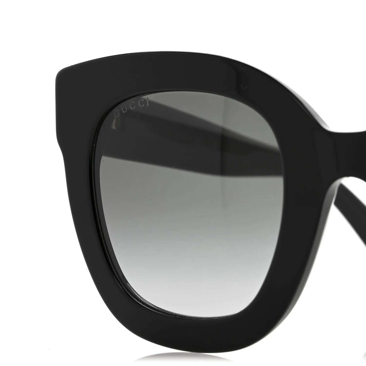 Acetate Crystal Star Round Frame Sunglasses GG0208S Black - Image 7