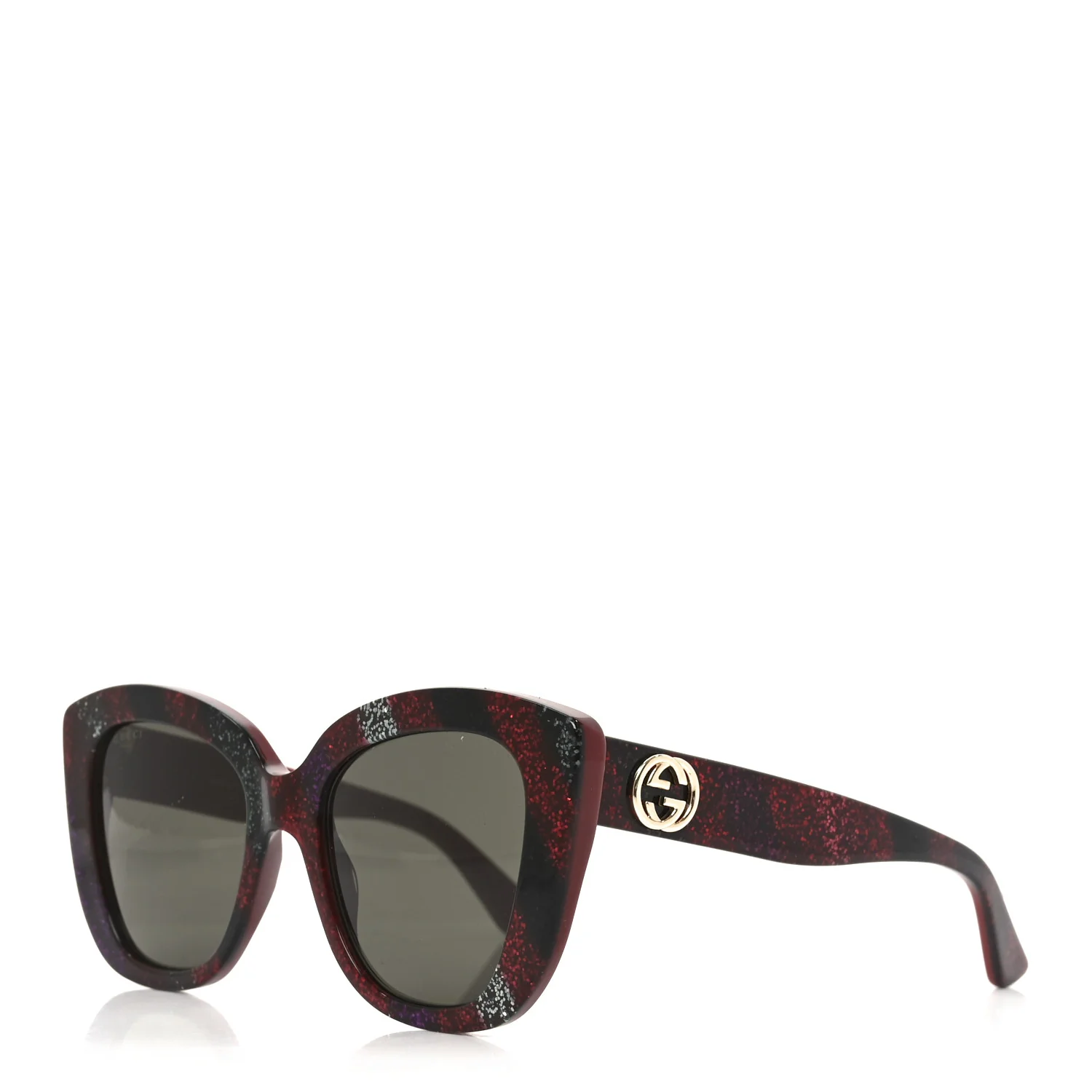 Acetate Glitter Sunglasses GG0327S Red