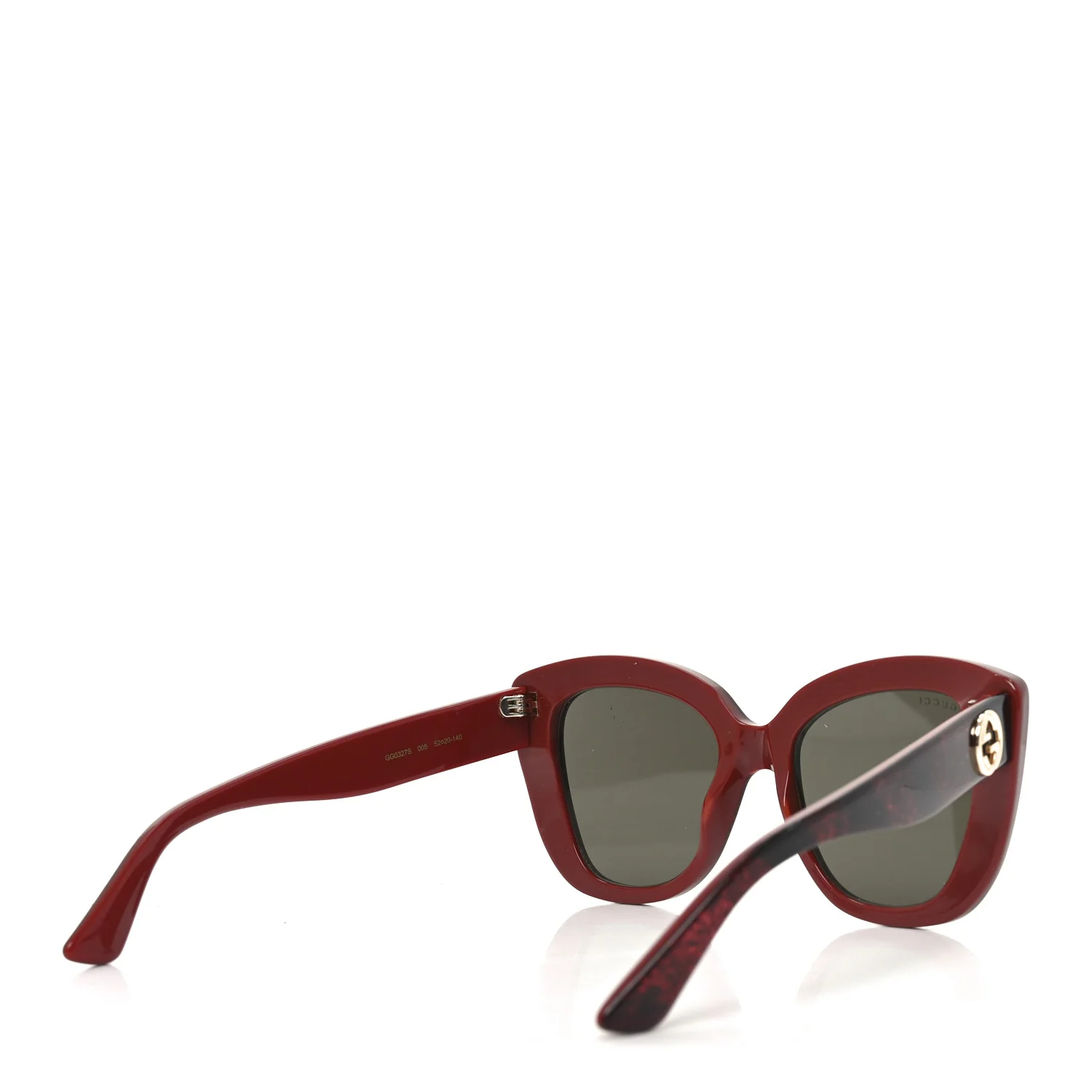 Acetate Glitter Sunglasses GG0327S Red - Image 4