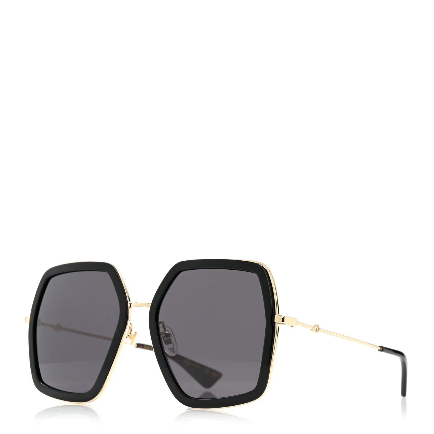 Acetate Oversize Square Frame GG0106S Sunglasses Black