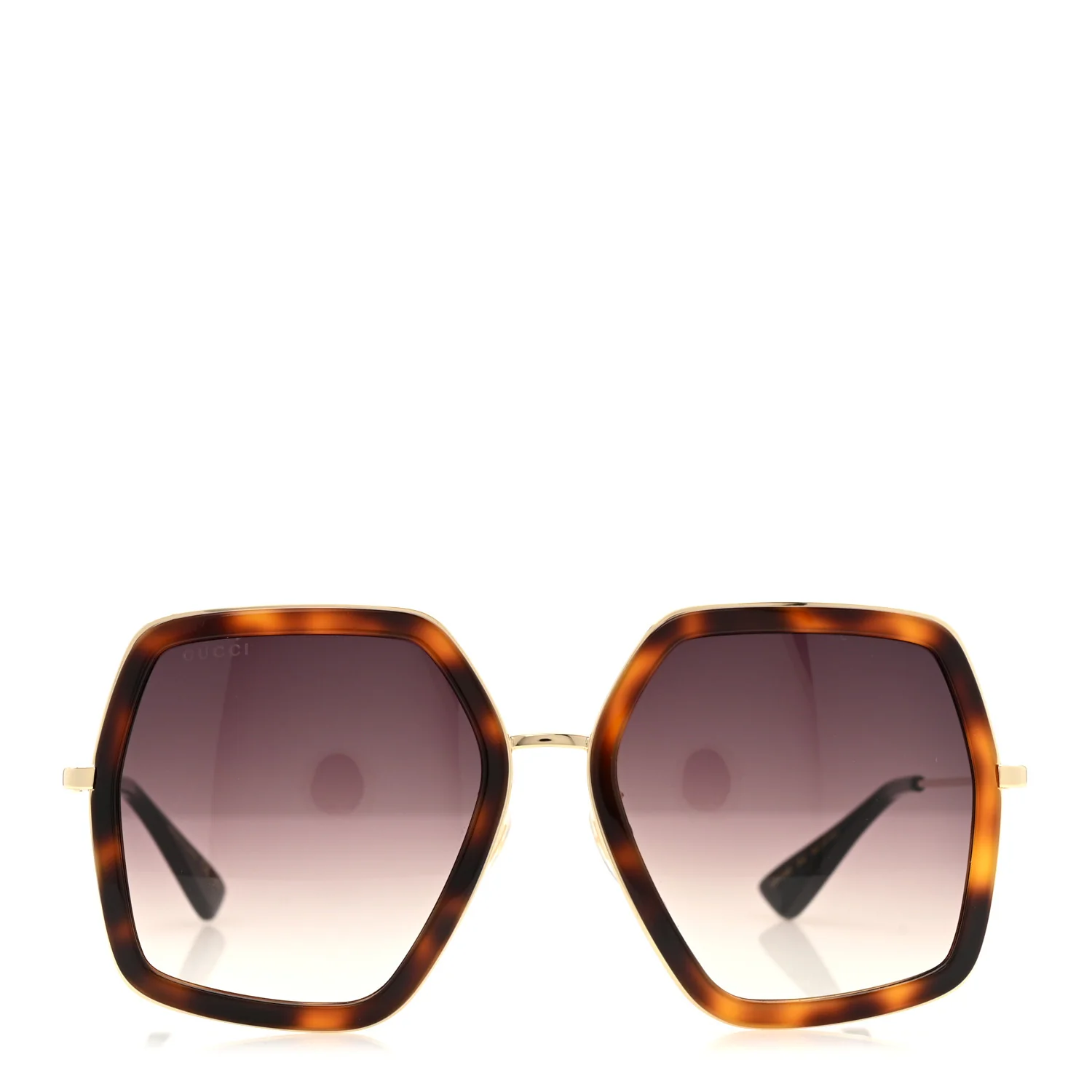 Acetate Oversize Square Frame GG0106S Sunglasses Tortoise - Image 4