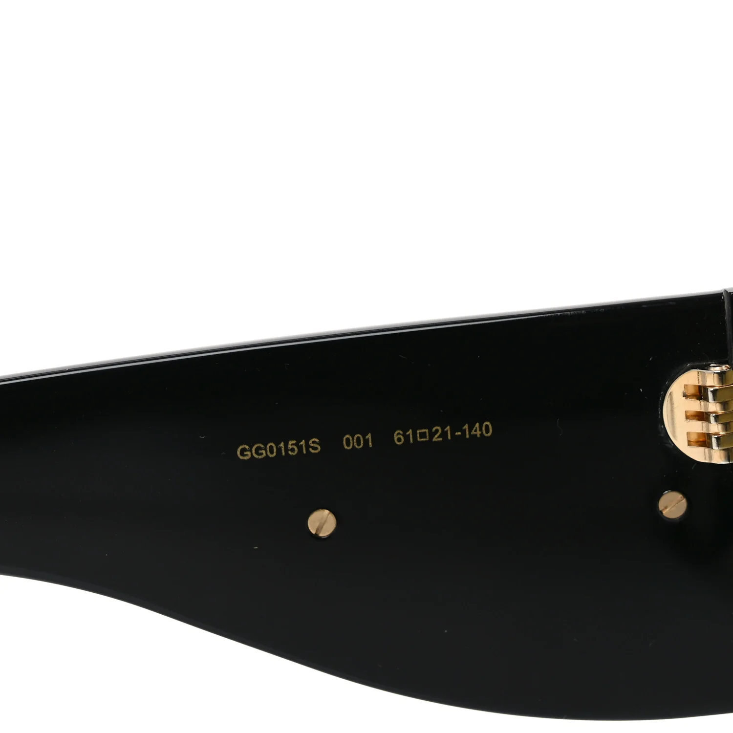 Acetate Oversized Interlocking G GG0151S Sunglasses Black - Image 7