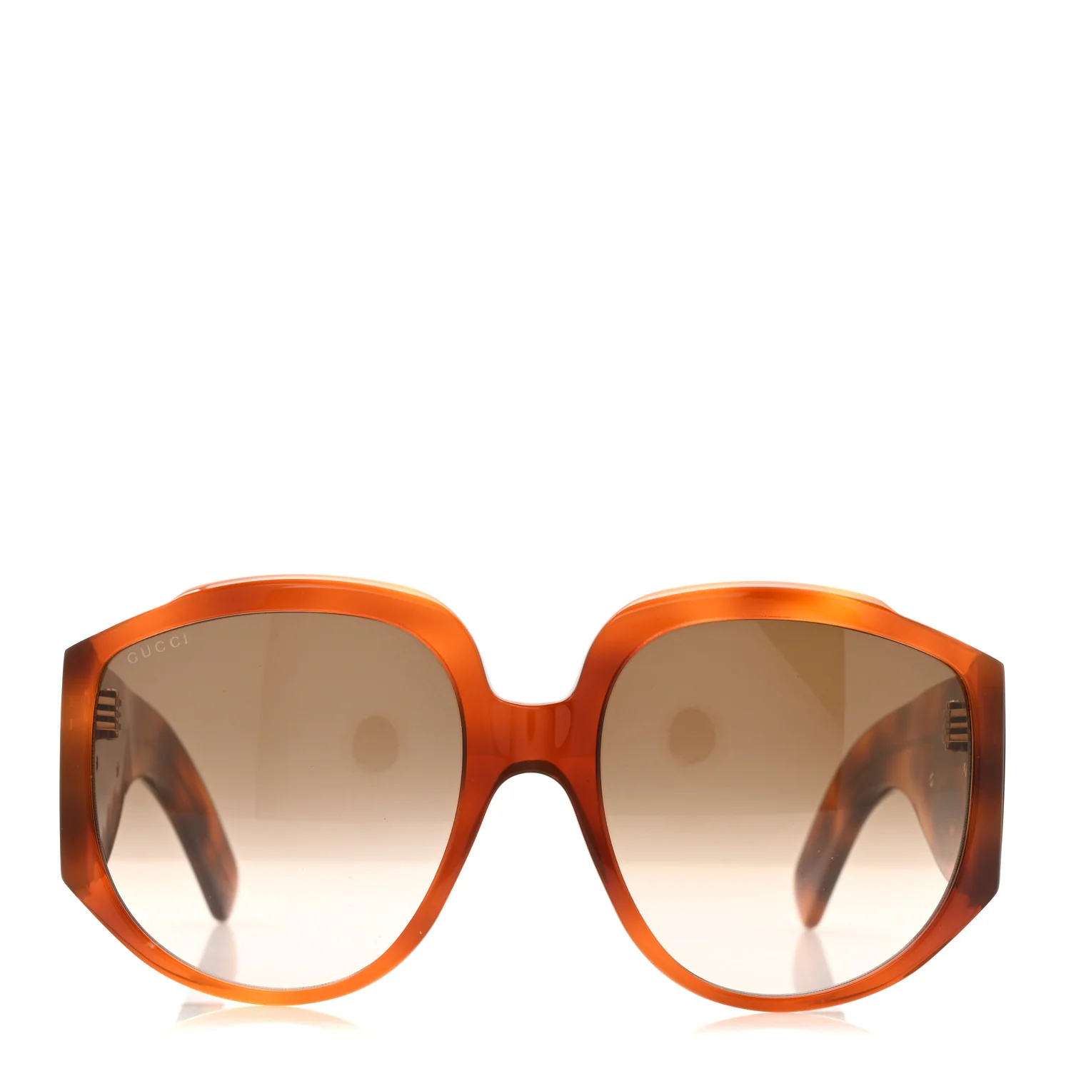 Acetate Oversized Interlocking GGG0151S Sunglasses Tortoise - Image 2