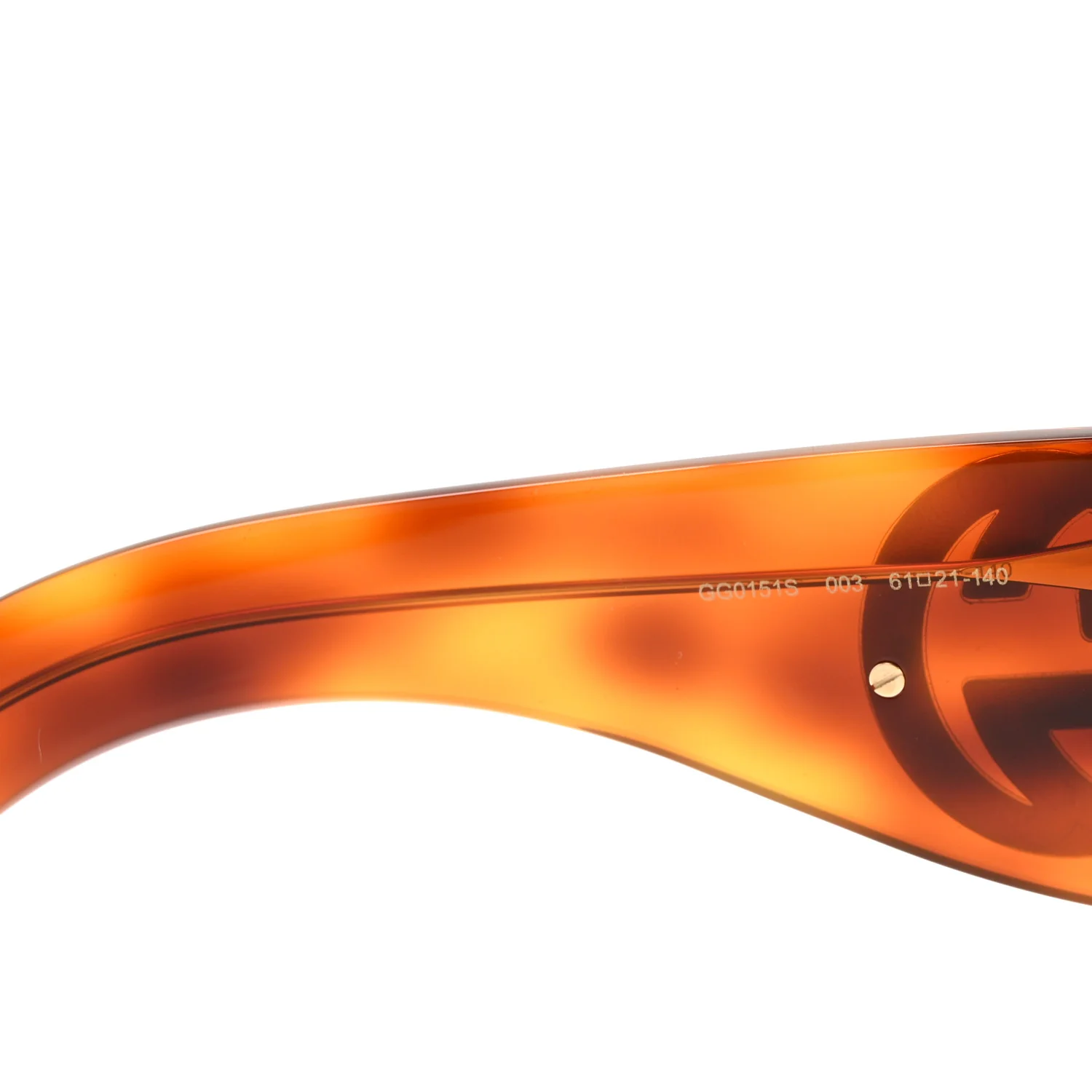 Acetate Oversized Interlocking GGG0151S Sunglasses Tortoise - Image 6
