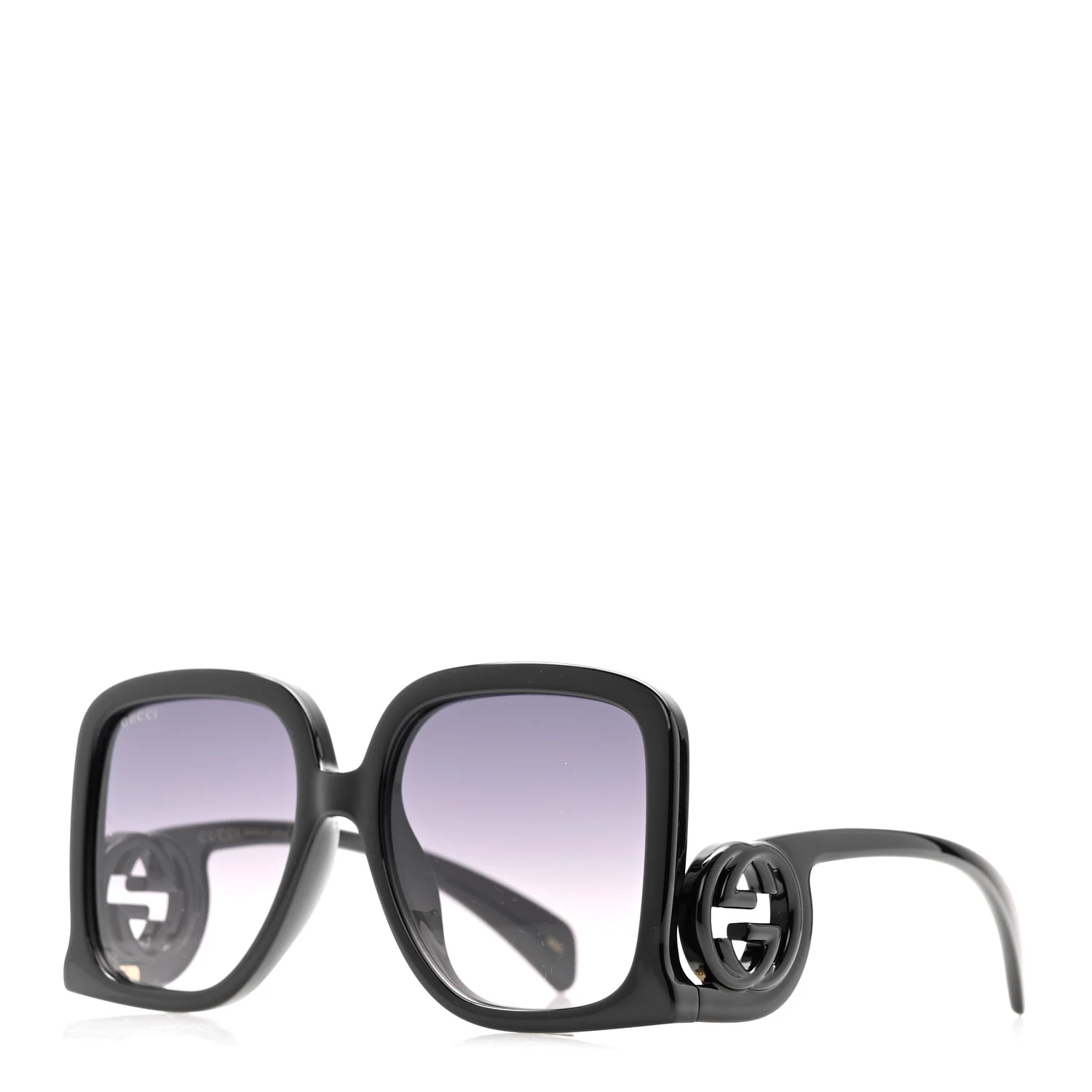 Acetate Rectangle Frame Sunglasses GG1326S Black
