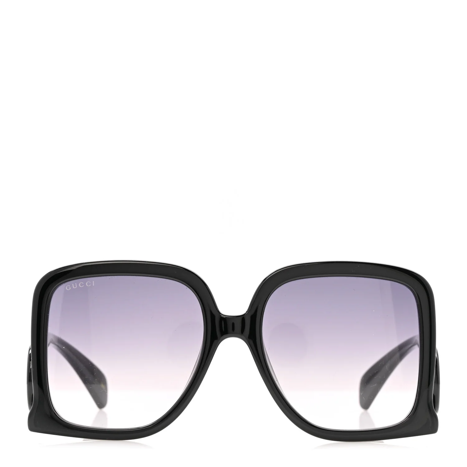 Acetate Rectangle Frame Sunglasses GG1326S Black - Image 2