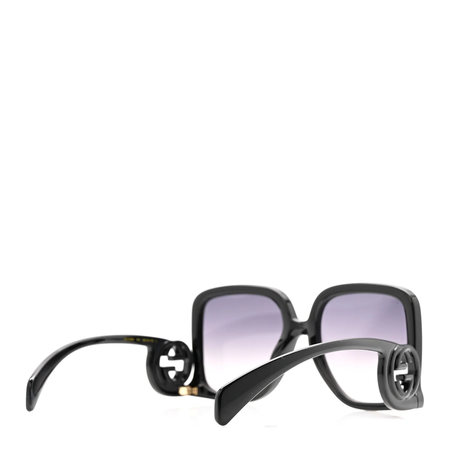 Acetate Rectangle Frame Sunglasses GG1326S Black - Image 4