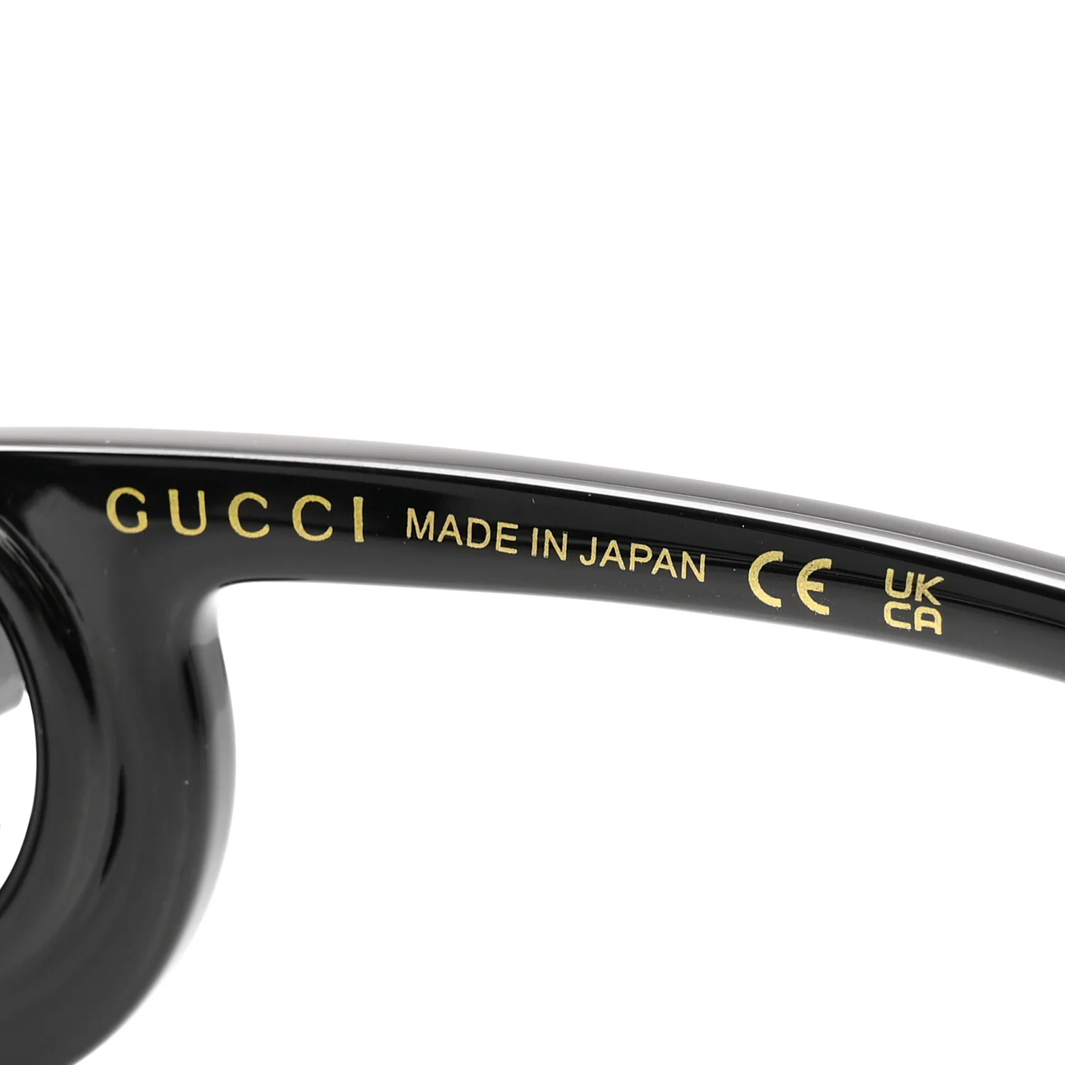Acetate Rectangle Frame Sunglasses GG1326S Black - Image 5
