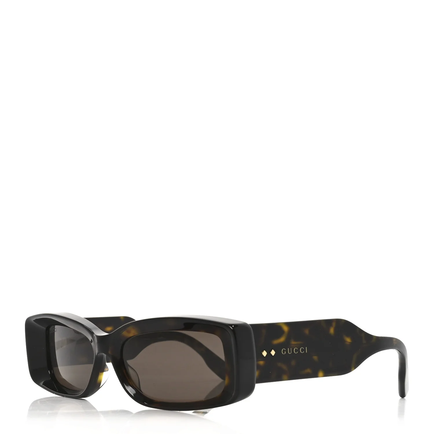 Acetate Rectangle Frame Sunglasses GG1528S Tortoise