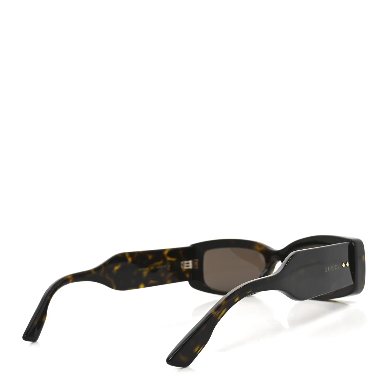 Acetate Rectangle Frame Sunglasses GG1528S Tortoise - Image 4