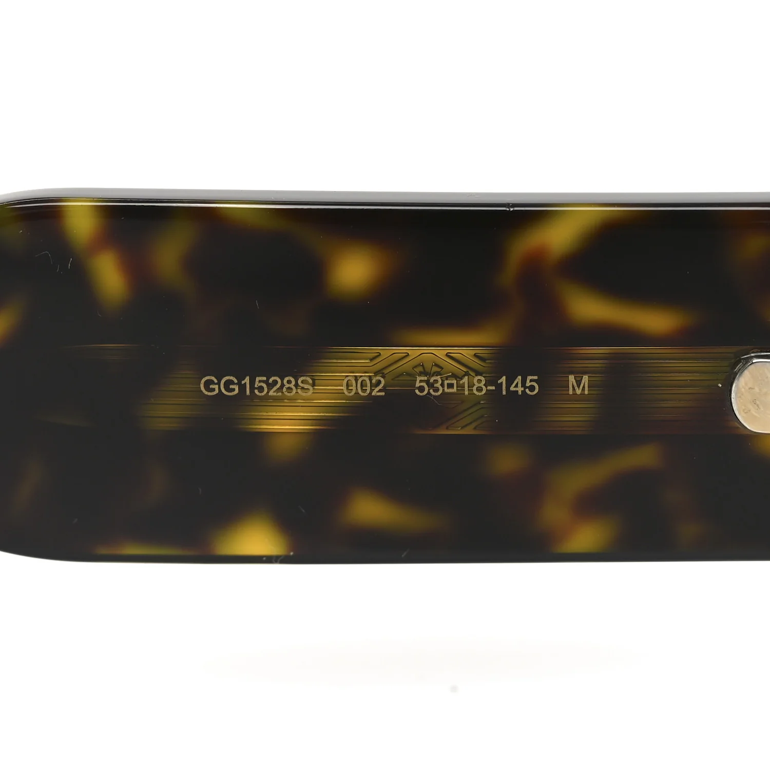 Acetate Rectangle Frame Sunglasses GG1528S Tortoise - Image 6