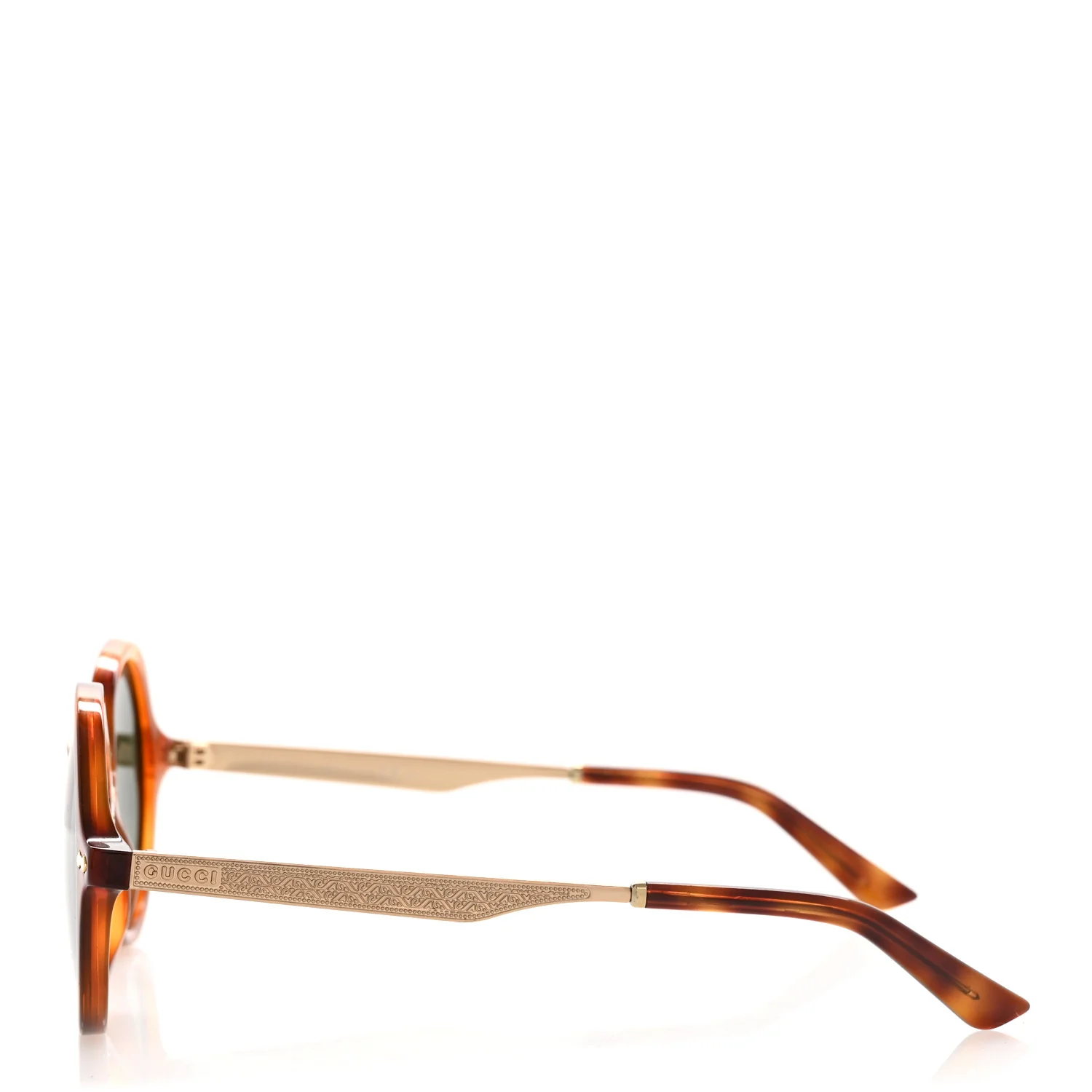 Acetate Round Frame Sunglasses GG1156/S Havana - Image 3