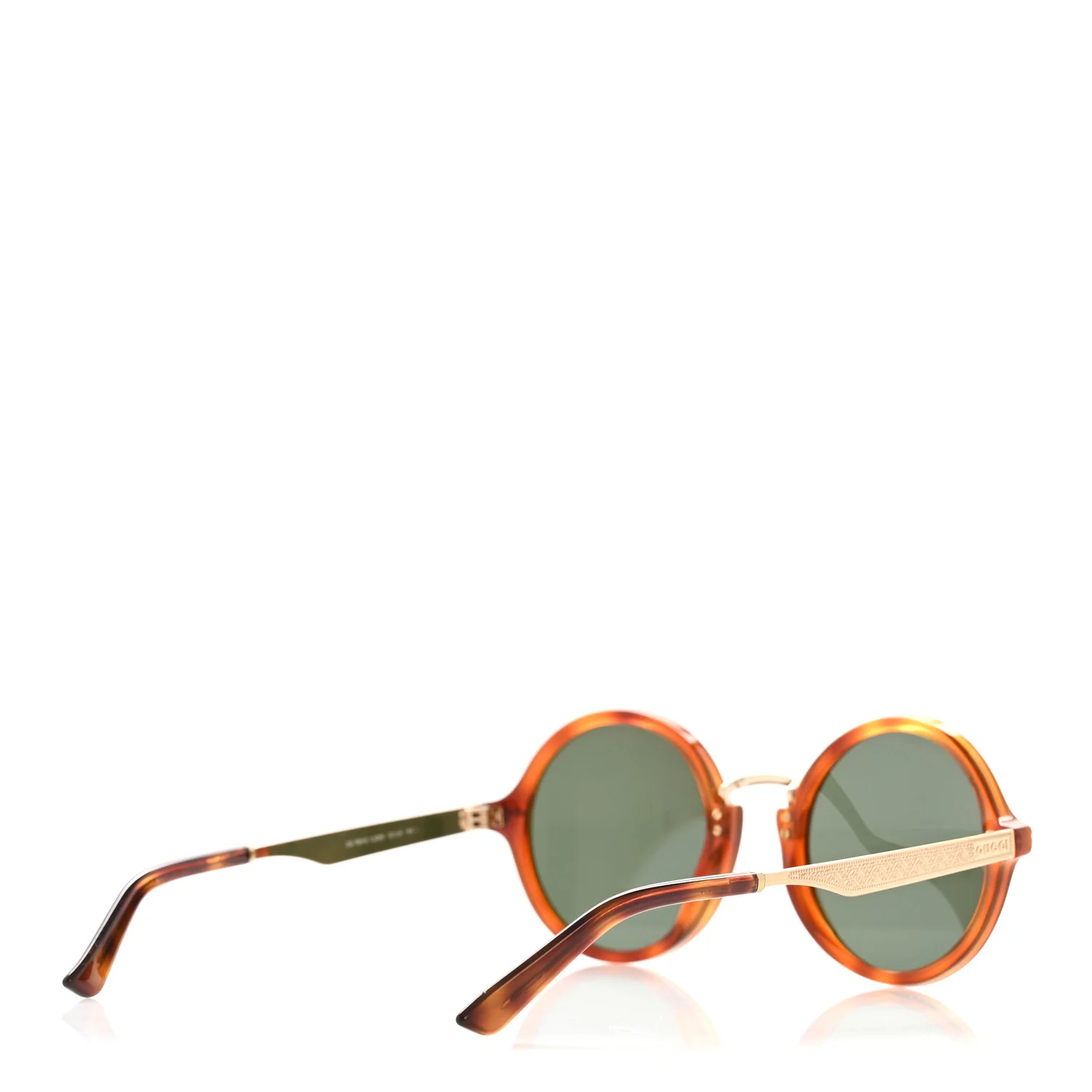 Acetate Round Frame Sunglasses GG1156/S Havana - Image 4