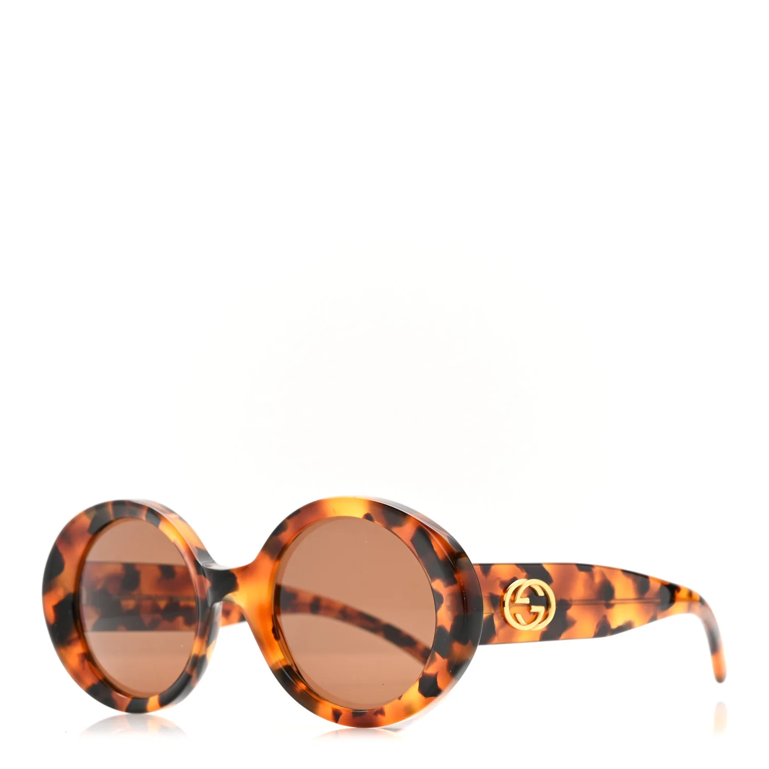 Acetate Round Sunglasses GG2410S Havana