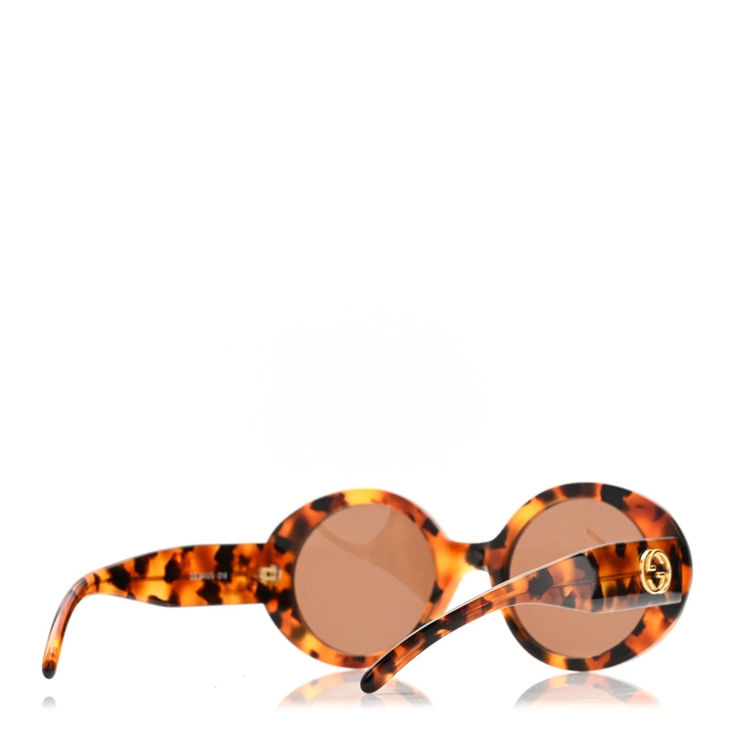 Acetate Round Sunglasses GG2410S Havana - Image 4