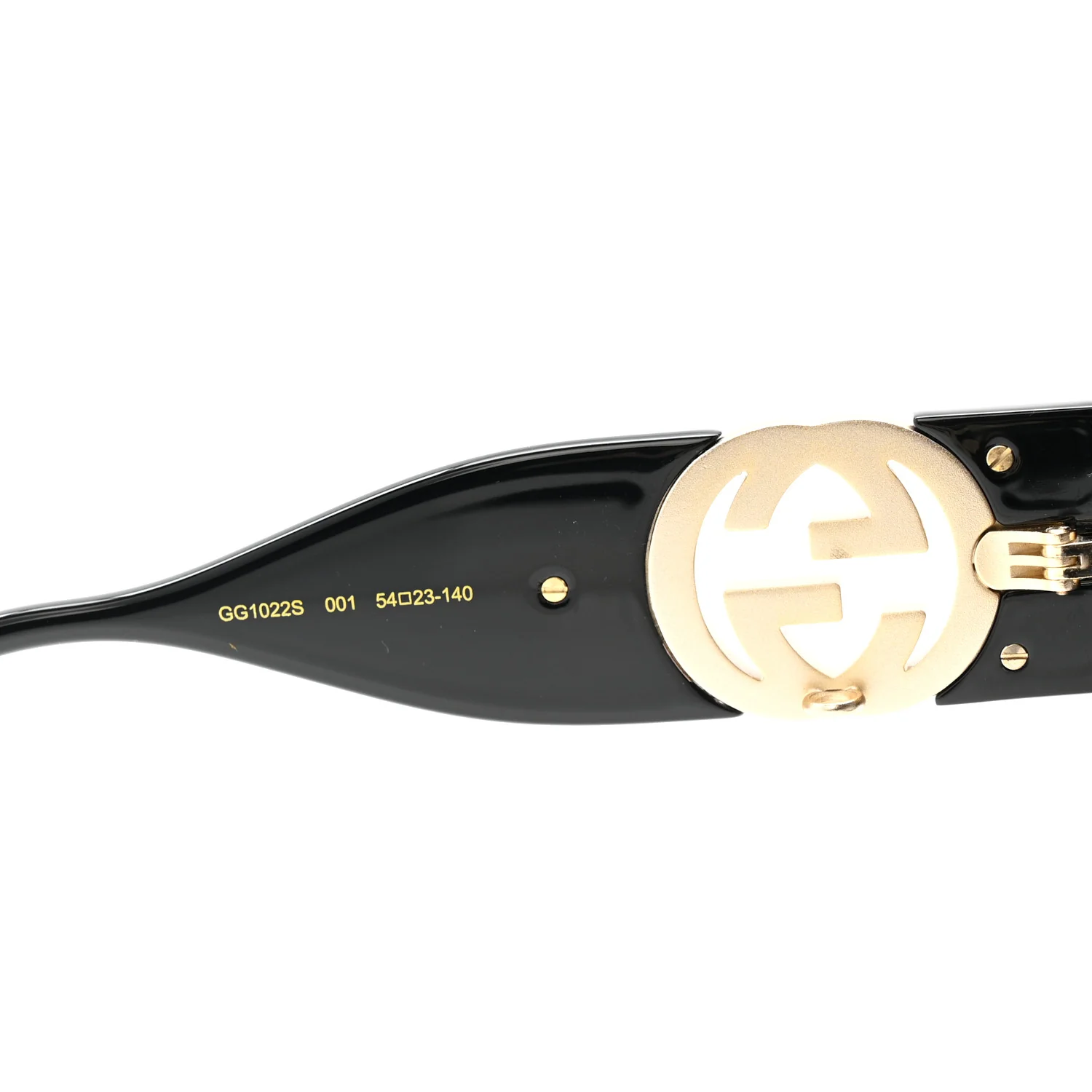Acetate Square Frame Chain Sunglasses GG1022S Black - Image 6