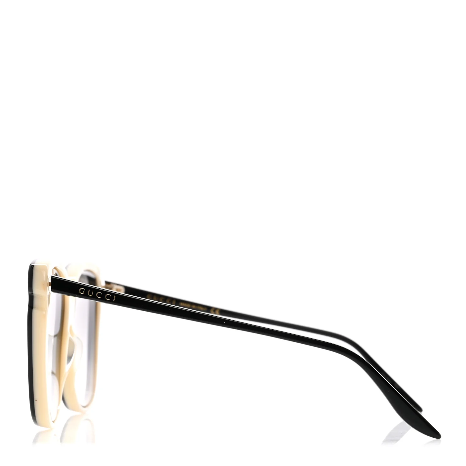 Acetate Square Frame GG0709S Sunglasses Black - Image 3