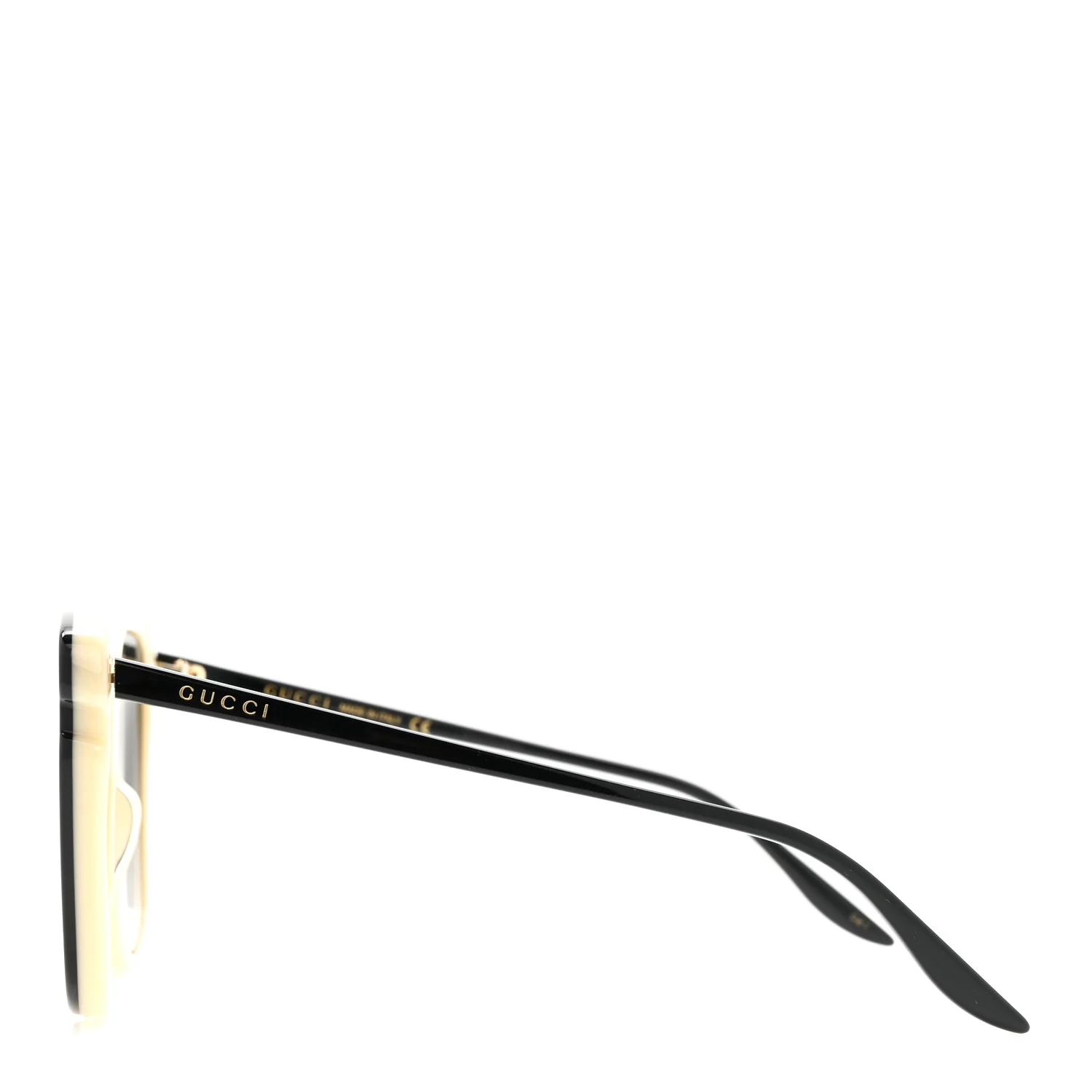 Acetate Square Frame GG0709S Sunglasses White Black - Image 3