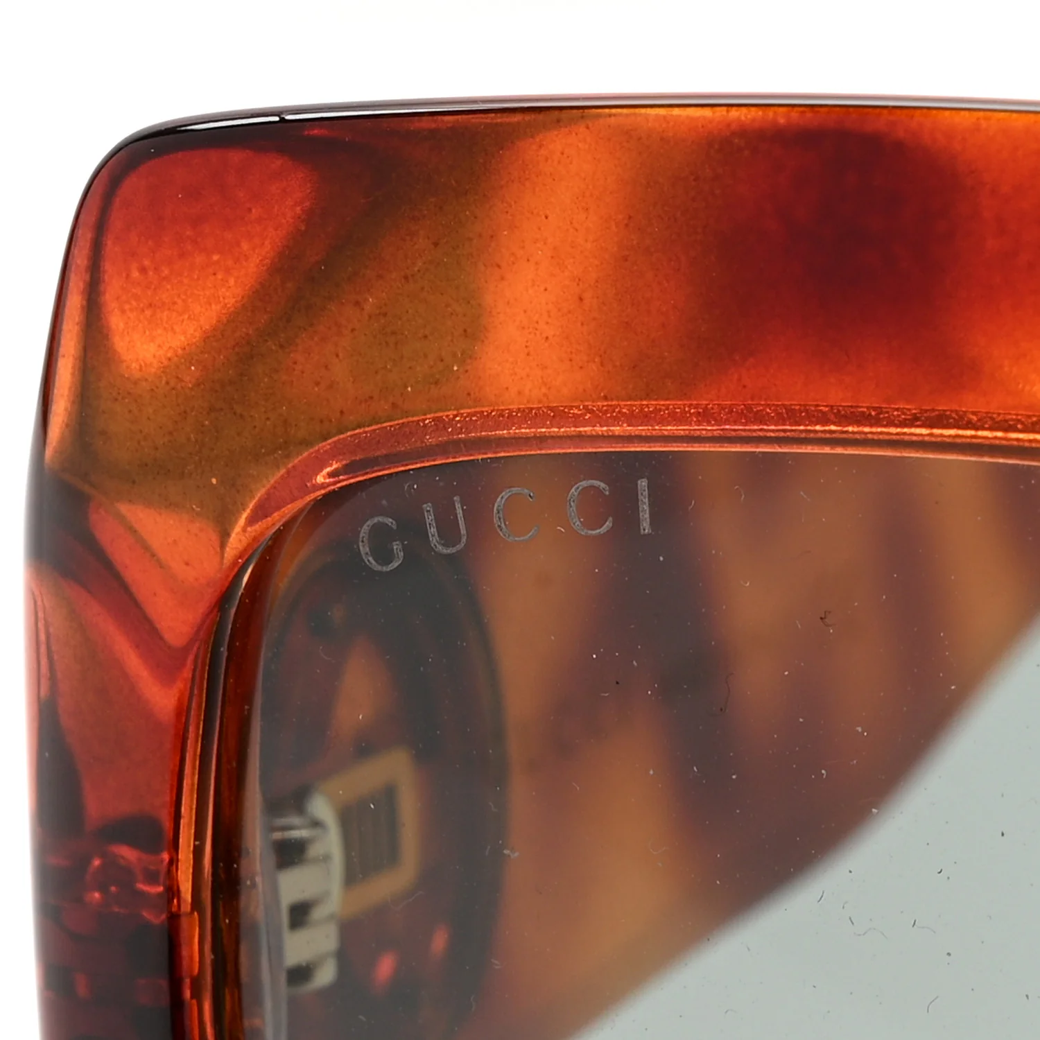 Acetate Square Frame Sunglasses GG 0053S Havana - Image 7