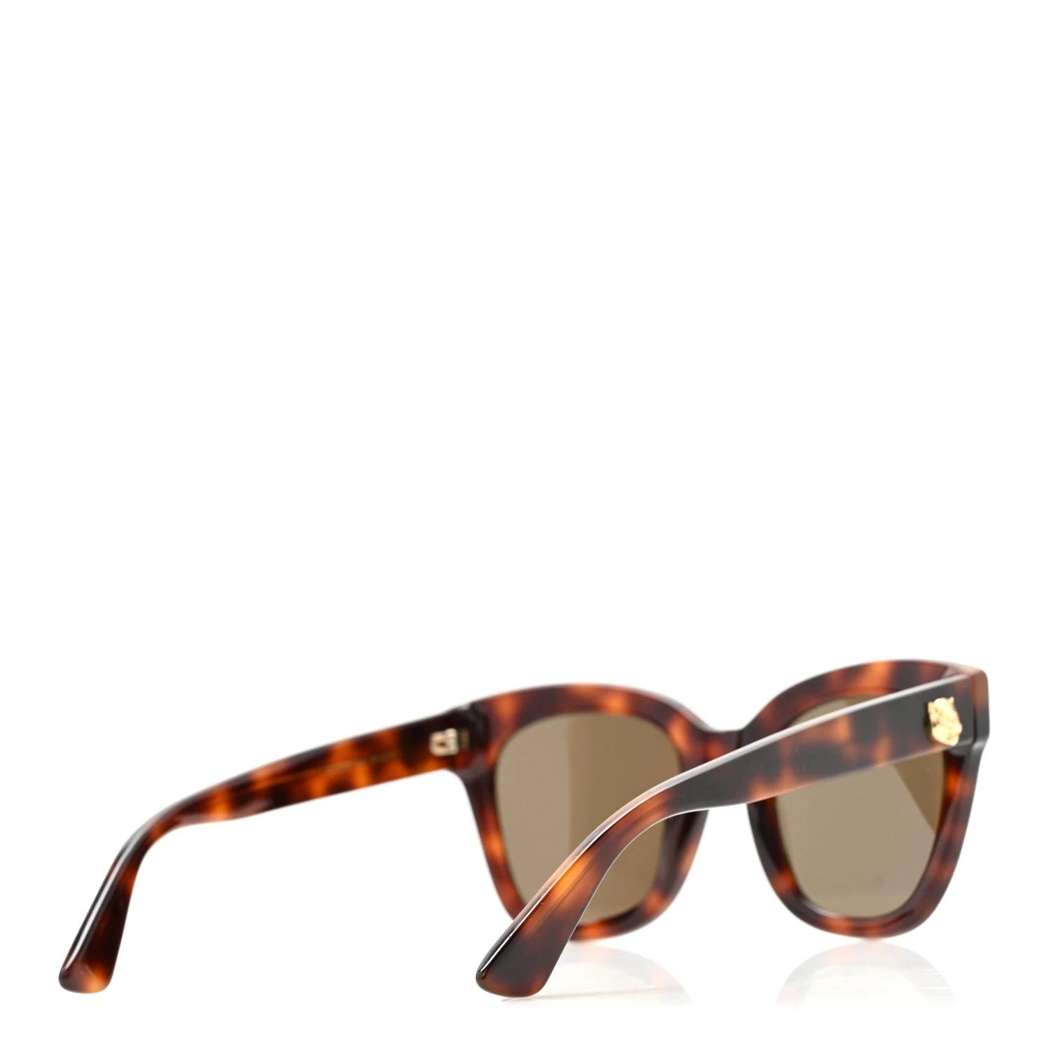 Acetate Square Frame Sunglasses GG0029S Tortoise - Image 4